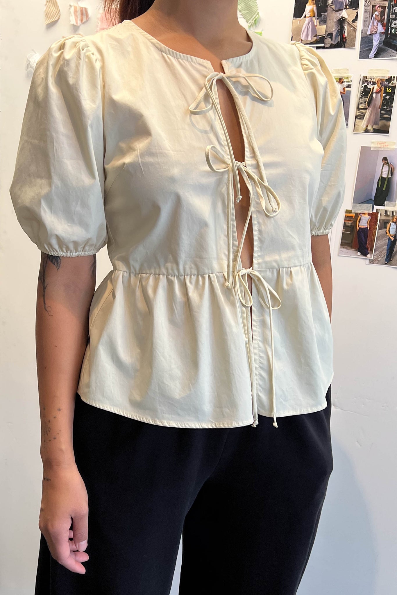 Poplin Tie Top