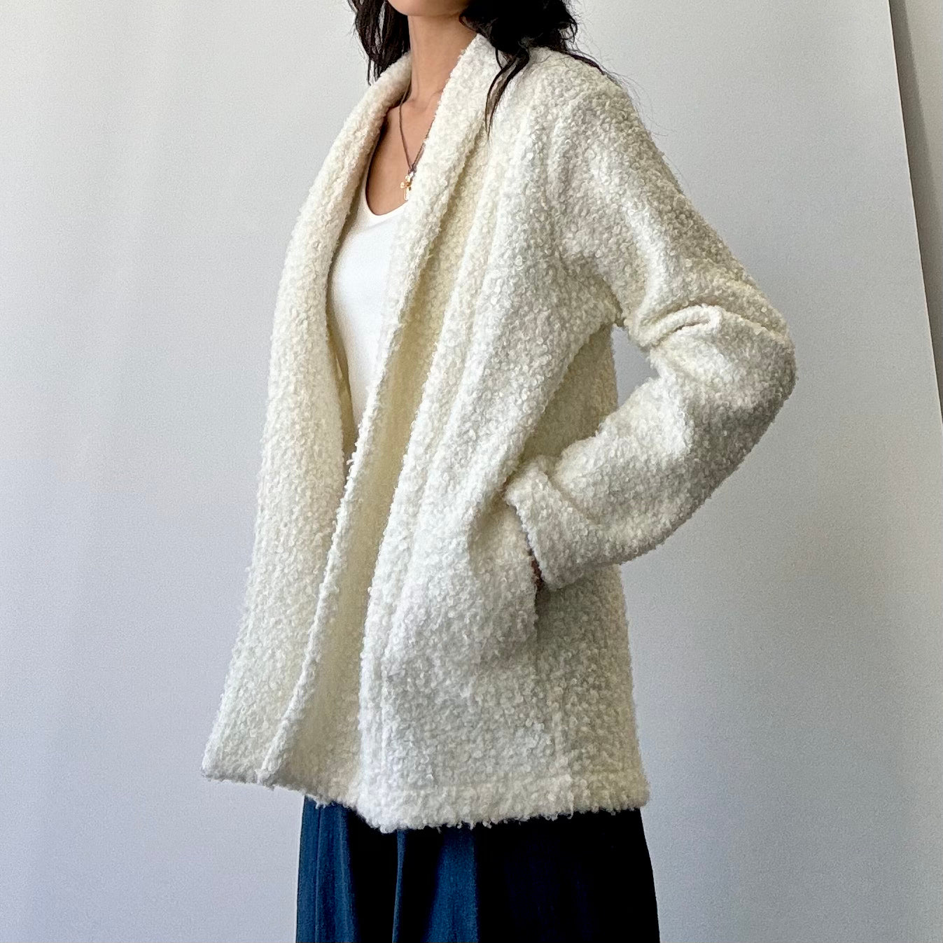 Sherpa Cardigan - Ivory