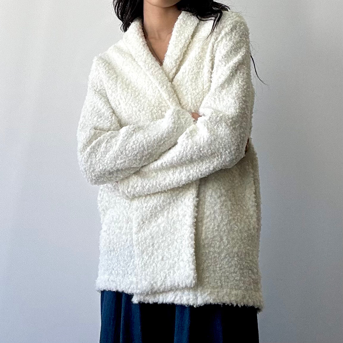 Sherpa Cardigan - Ivory