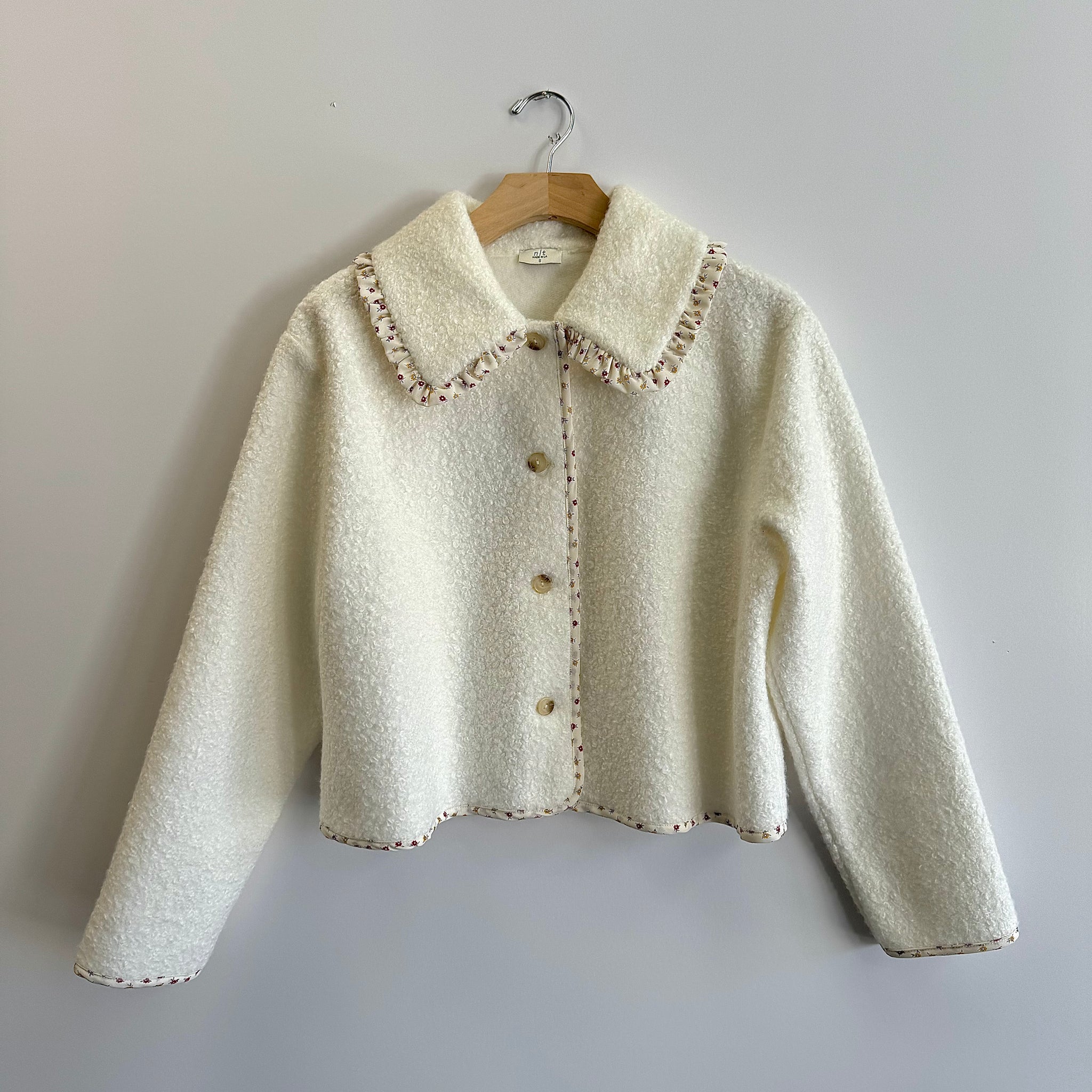 Button Up Sherpa Jacket - Ivory