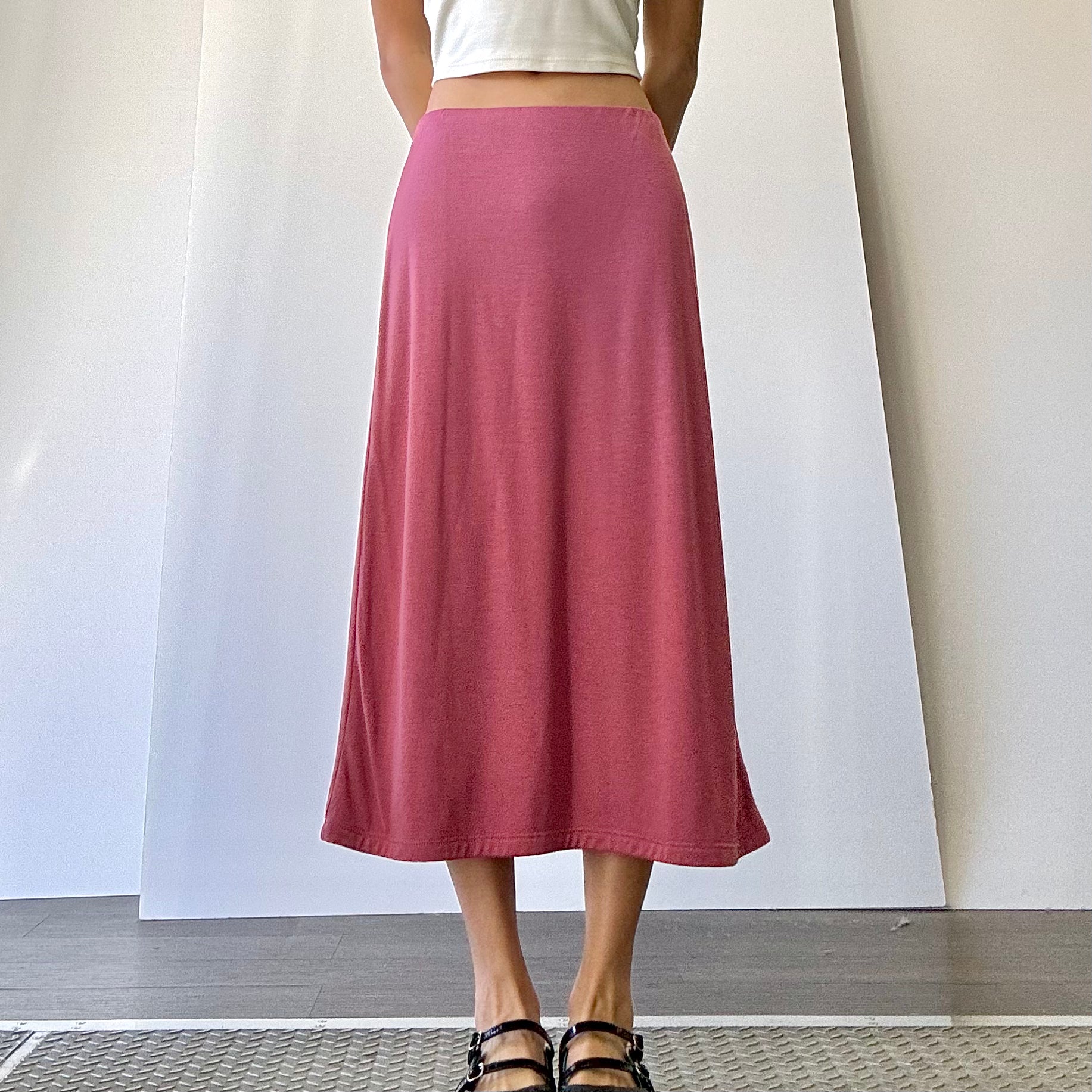 Easy Double Layer Skirt - Magenta