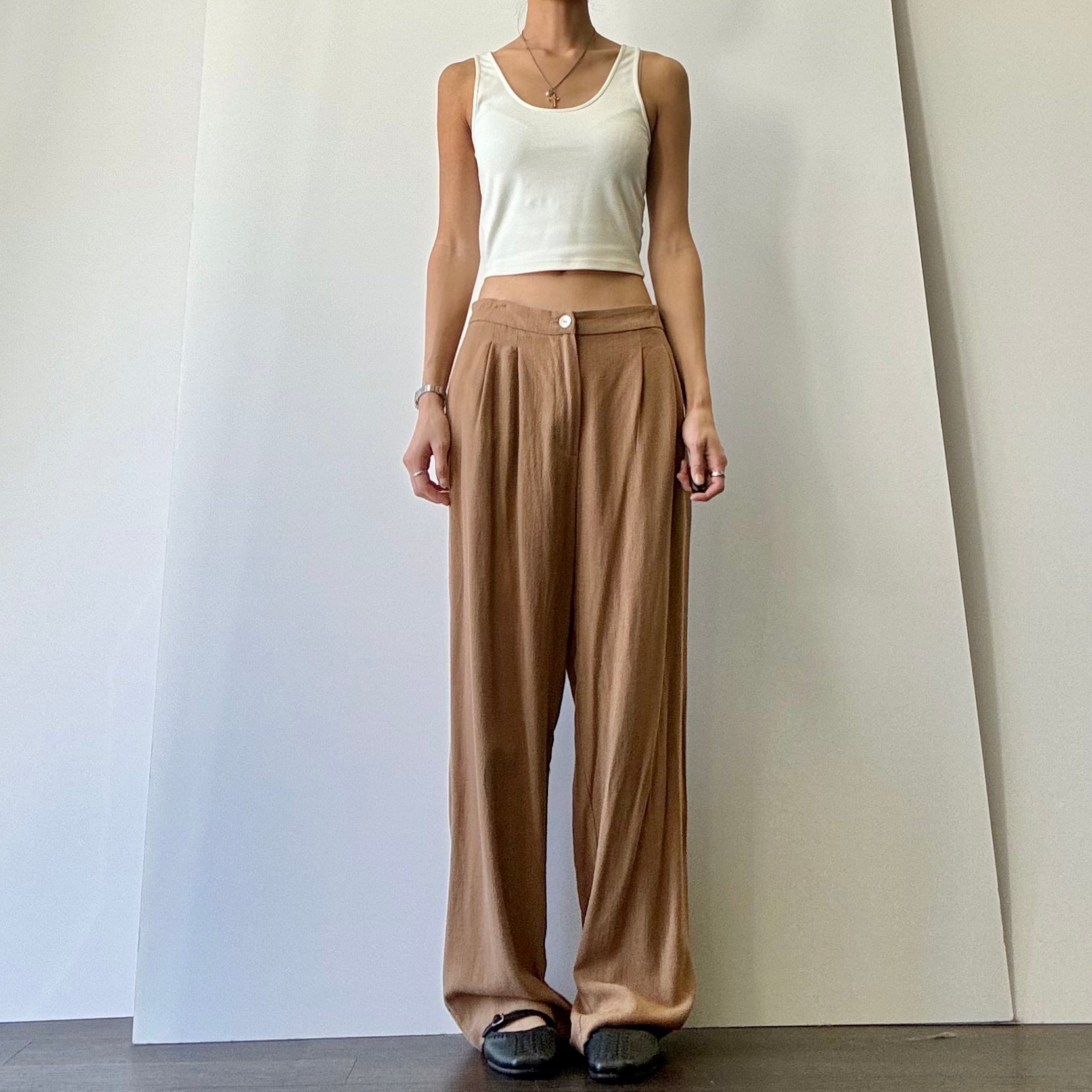 Misty Linen Trousers - Desert Tan