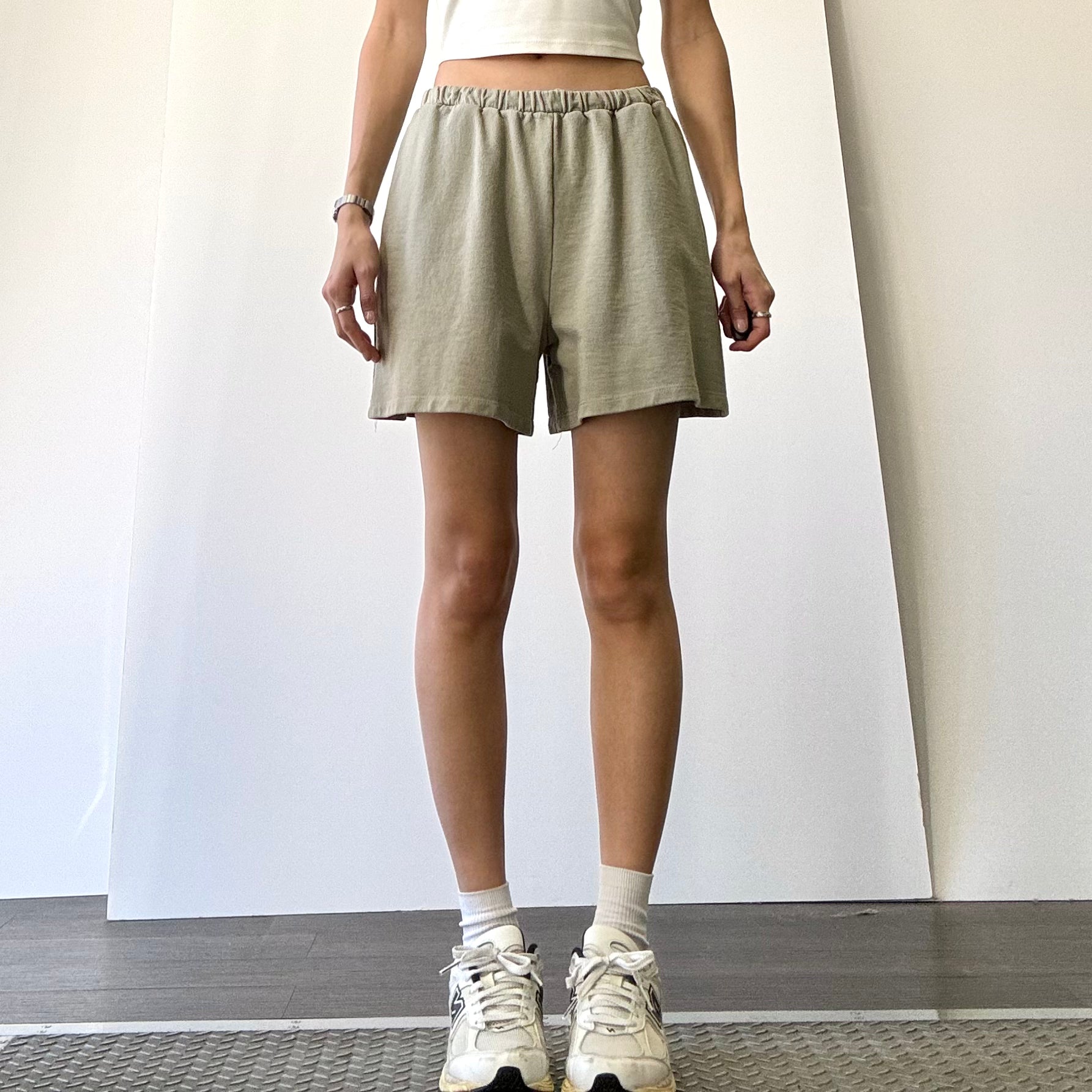 Garment Dyed French Terry Shorts - Vintage Sage