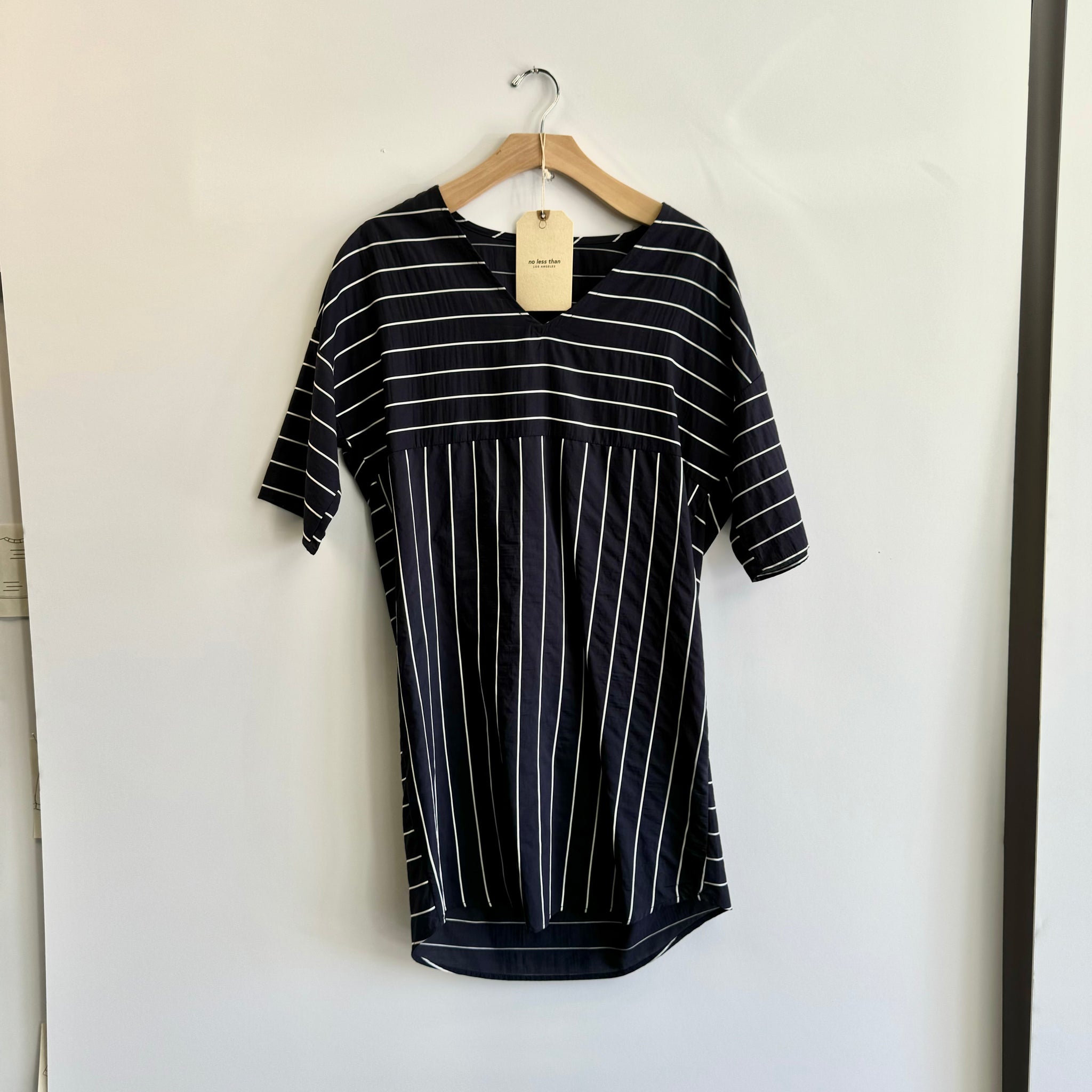 Stripe Tunic Dress - Navy