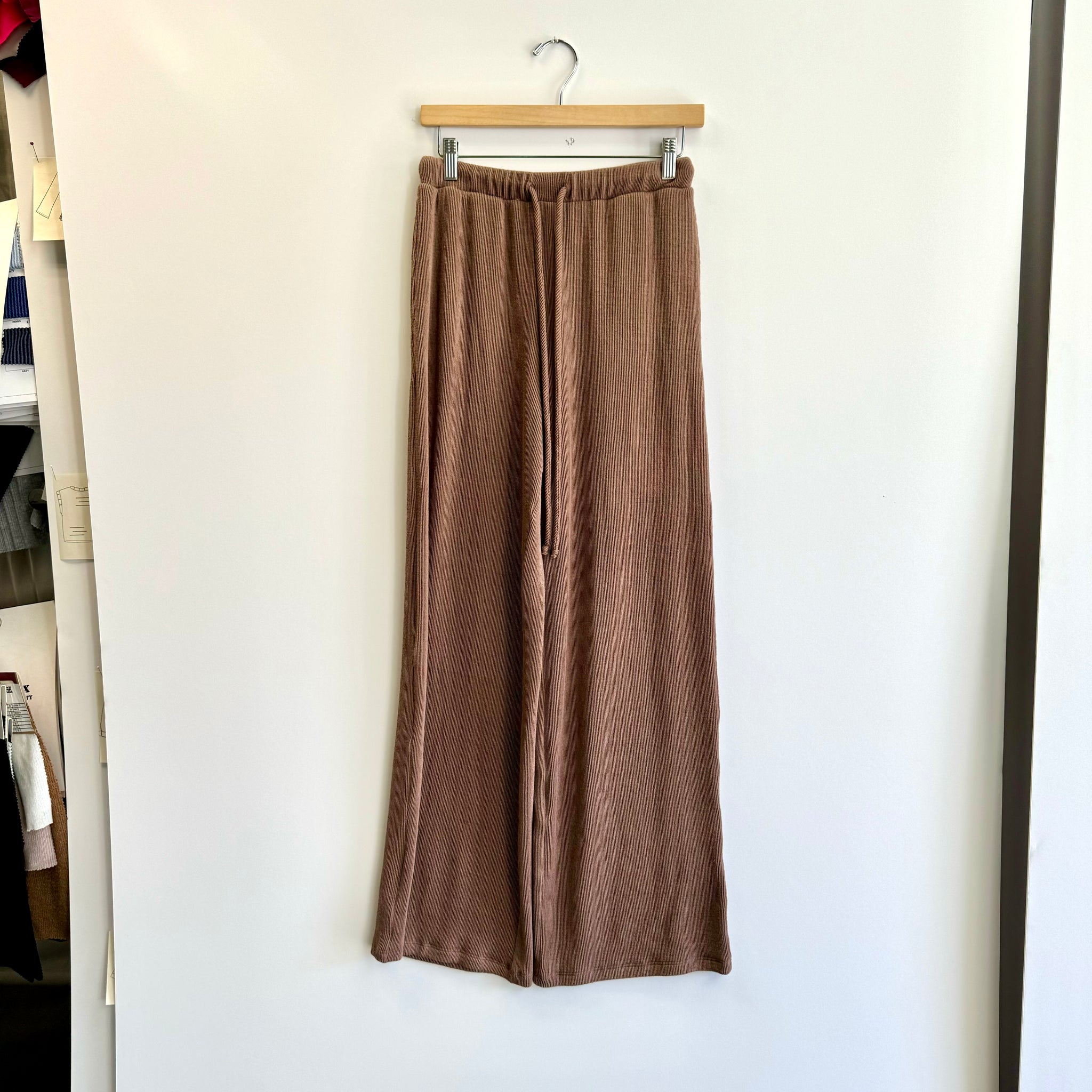 Rib Lounge Pant - Brown