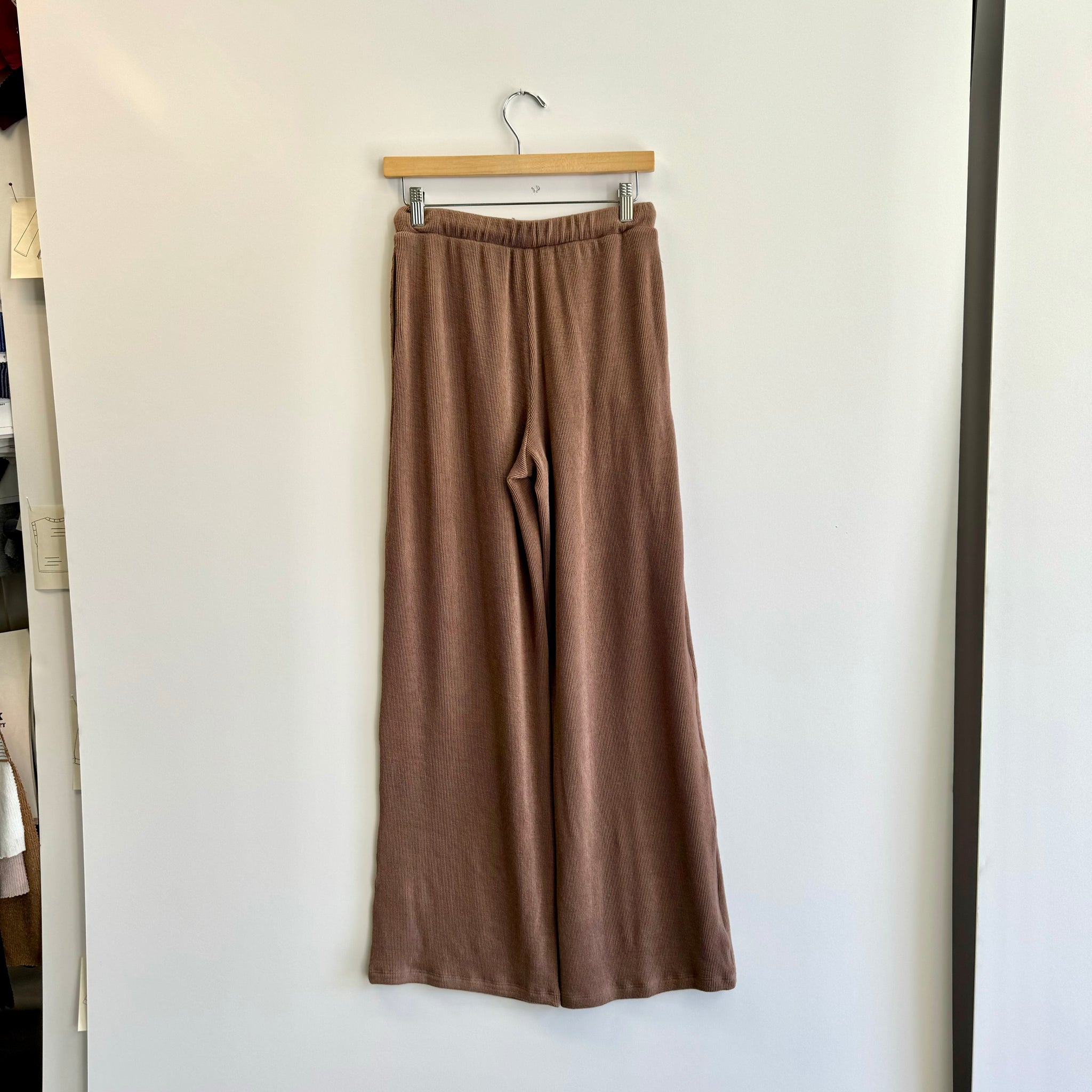 Rib Lounge Pant - Brown