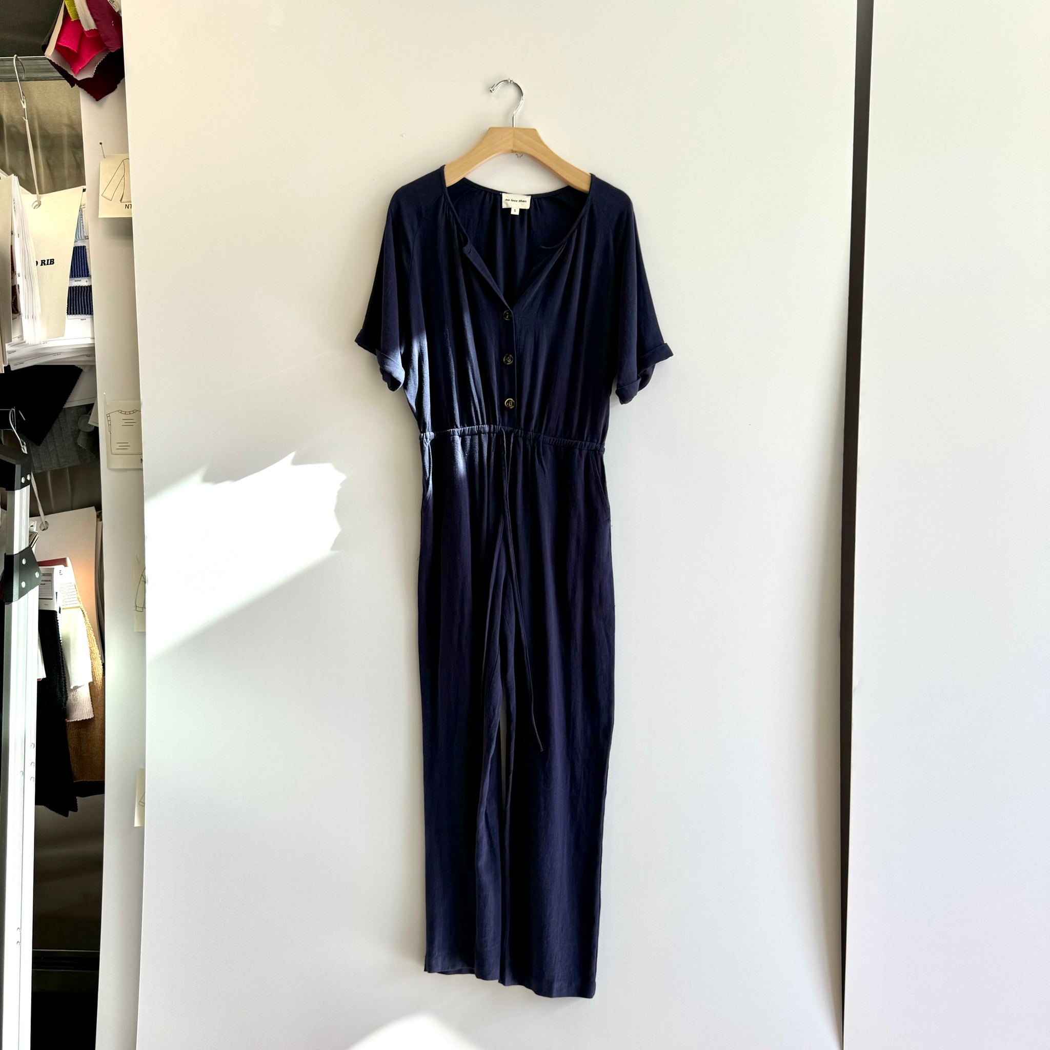 Linen Jumpsuit - Navy