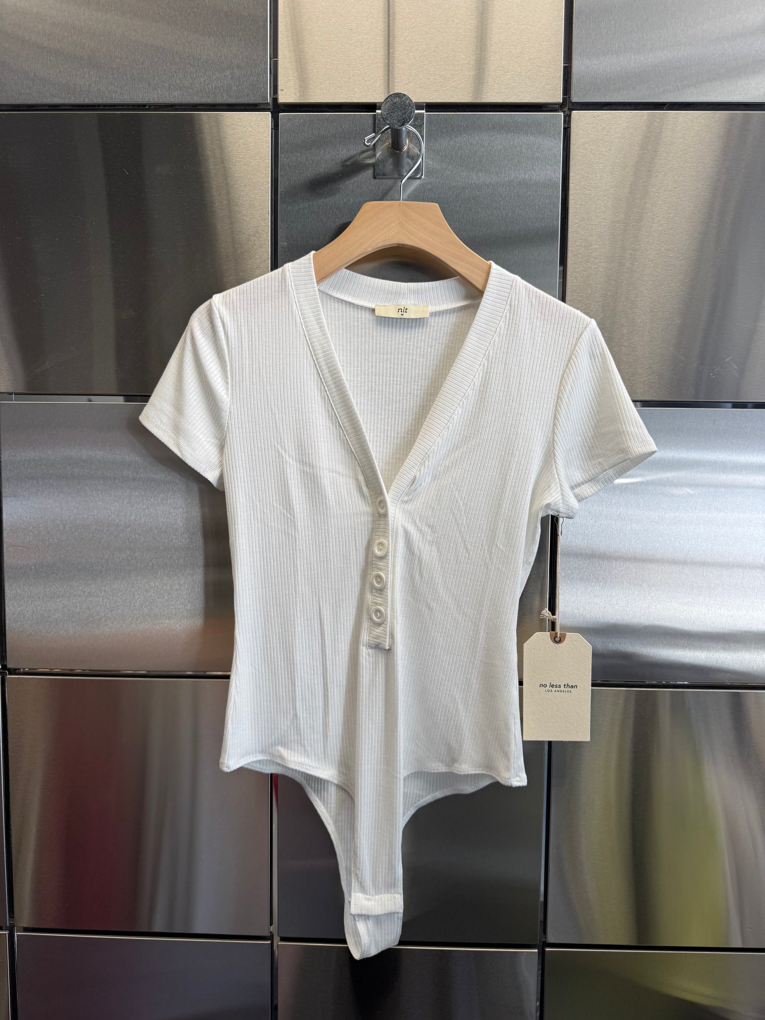 Rib Short Sleeve Bodysuit