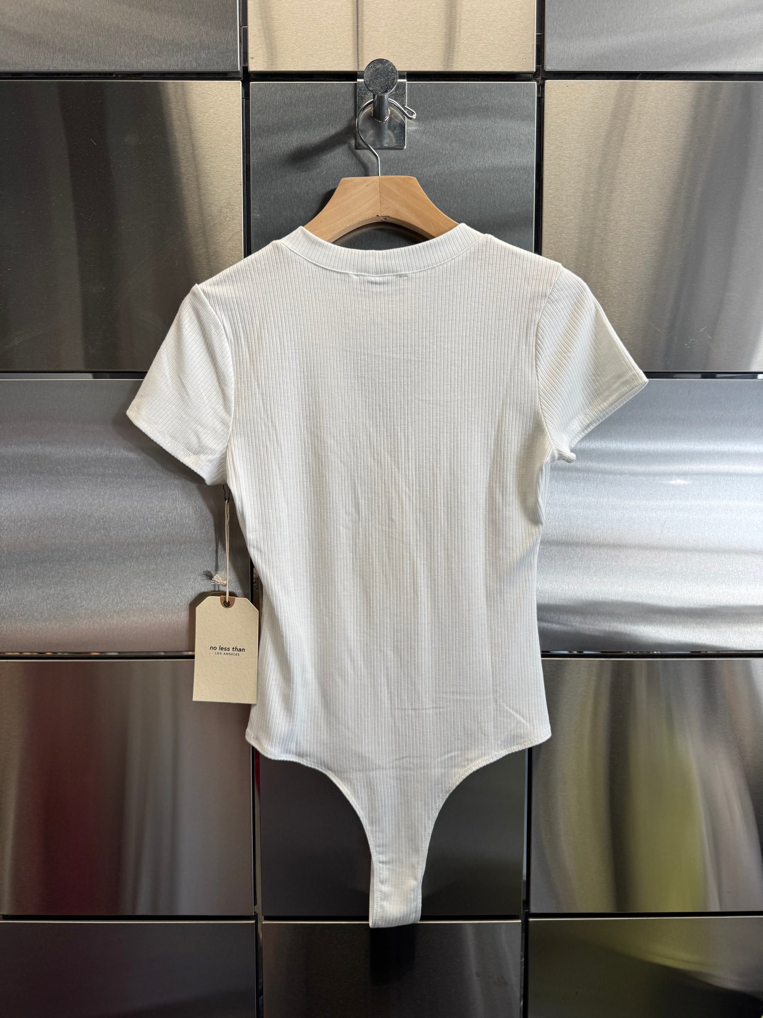 Rib Short Sleeve Bodysuit