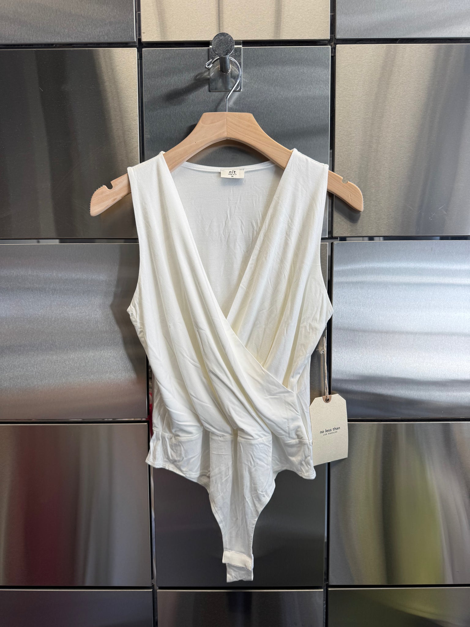 Crossover Sleeveless Bodysuit