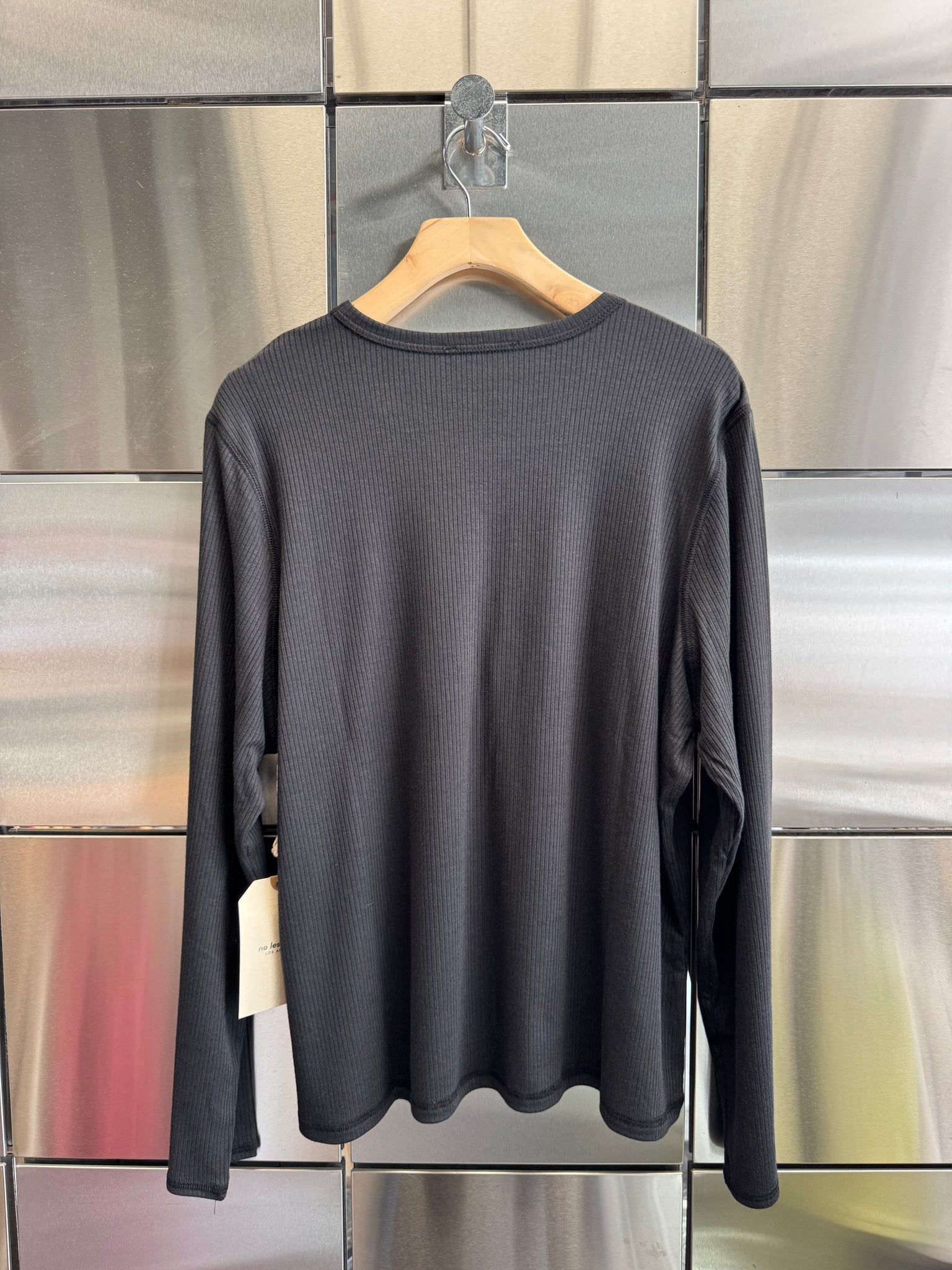 Full Length 4x2 Rib Long Sleeve Crewneck Shirt