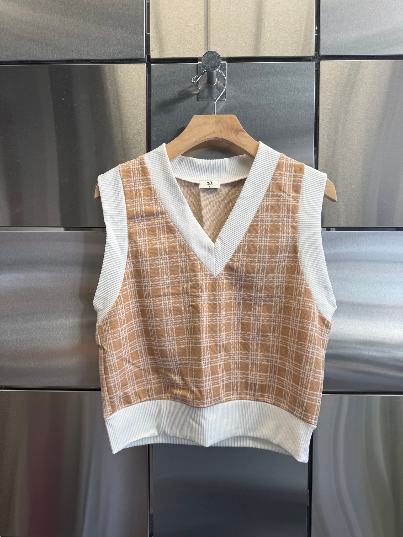 Checkered Vest