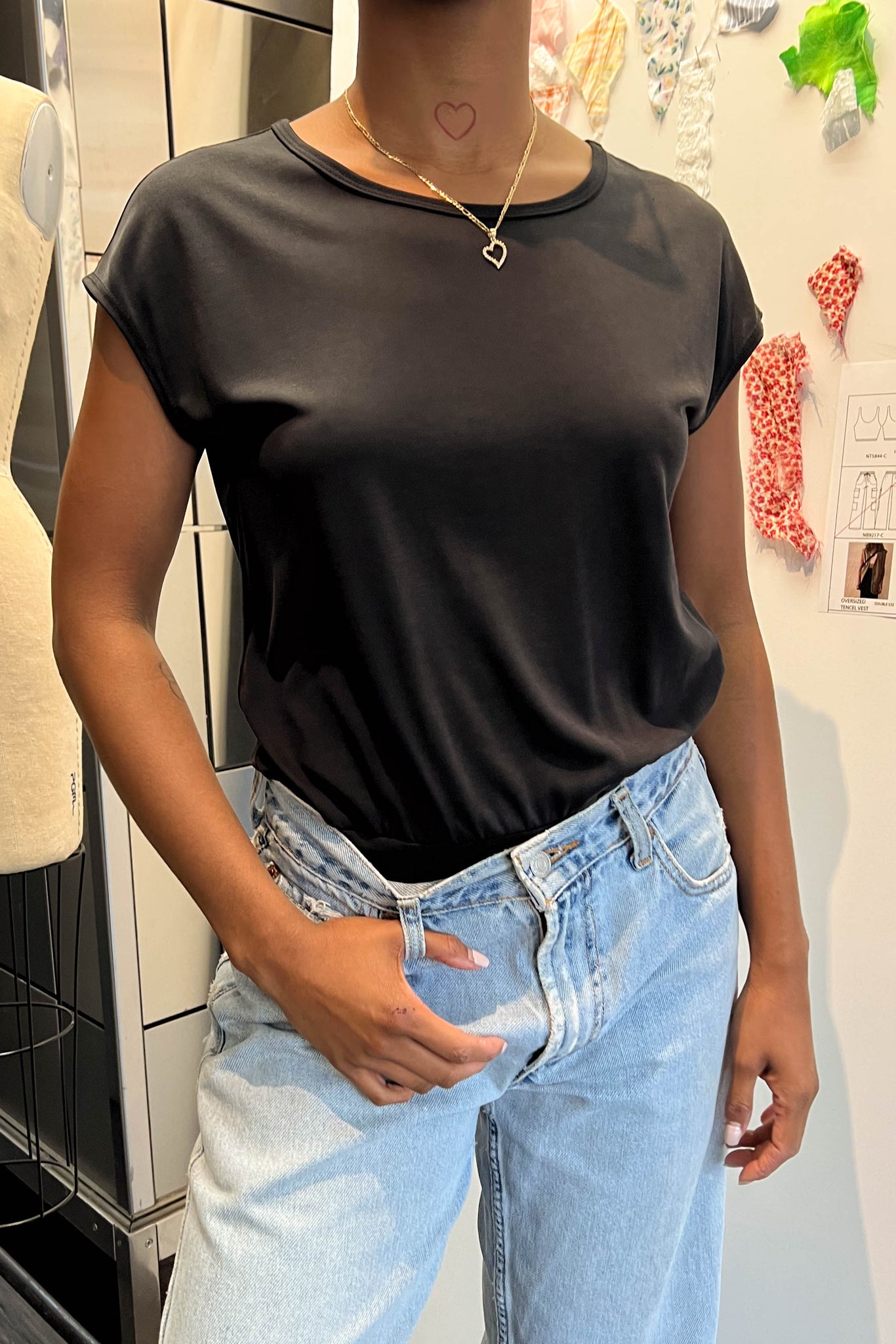 Modal Bodysuit - Black