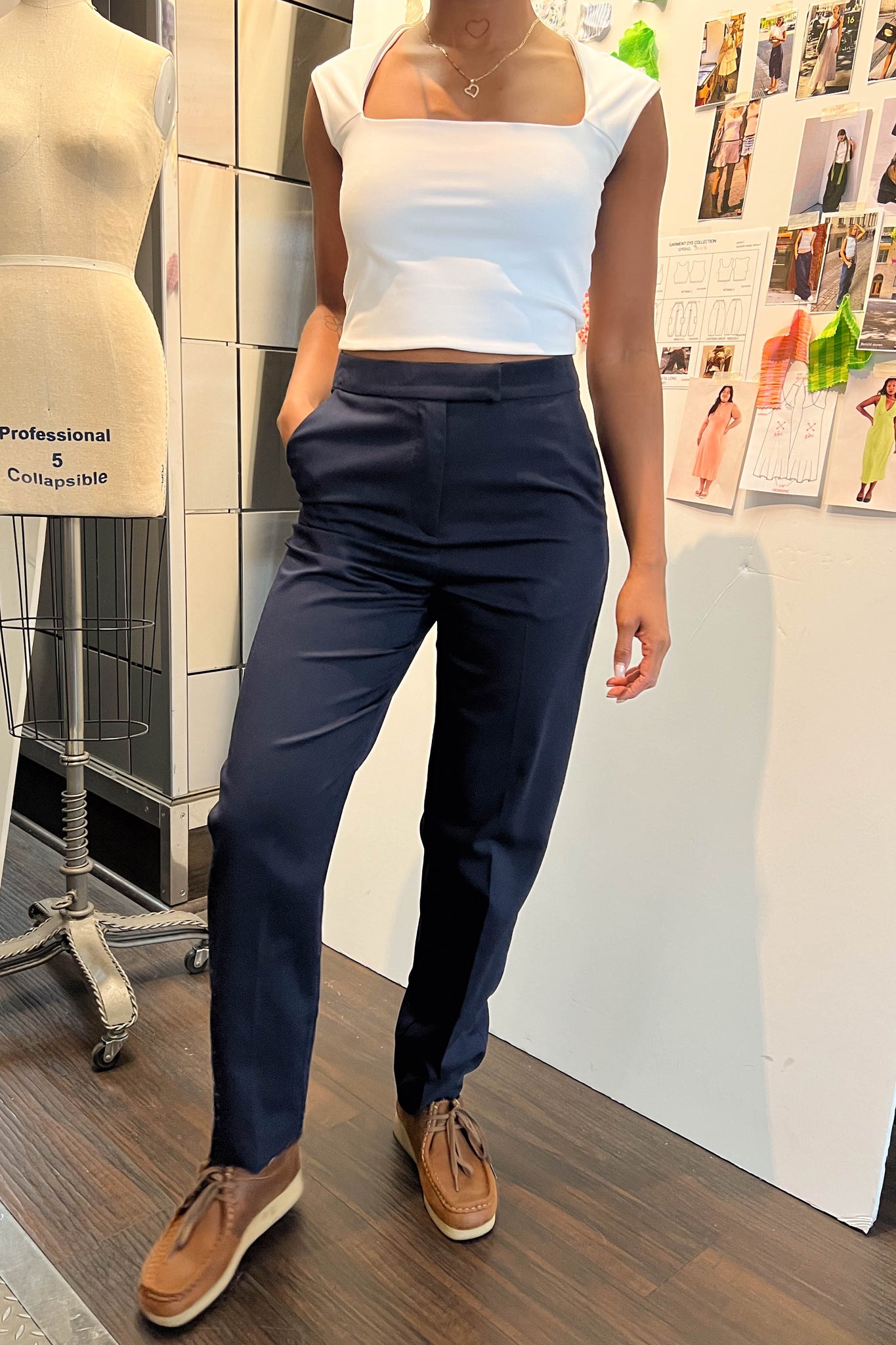 Trousers - Navy
