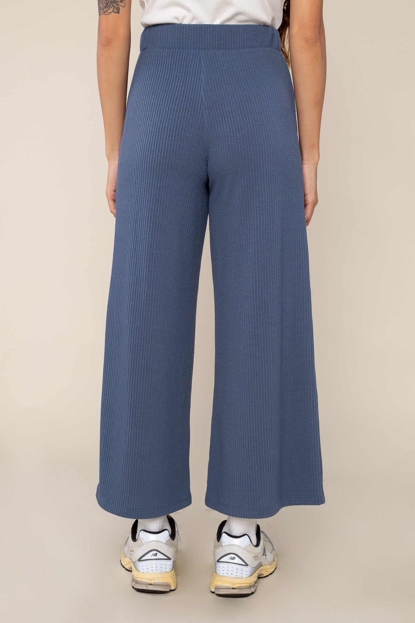 Jacquard Rib Culotte Pants