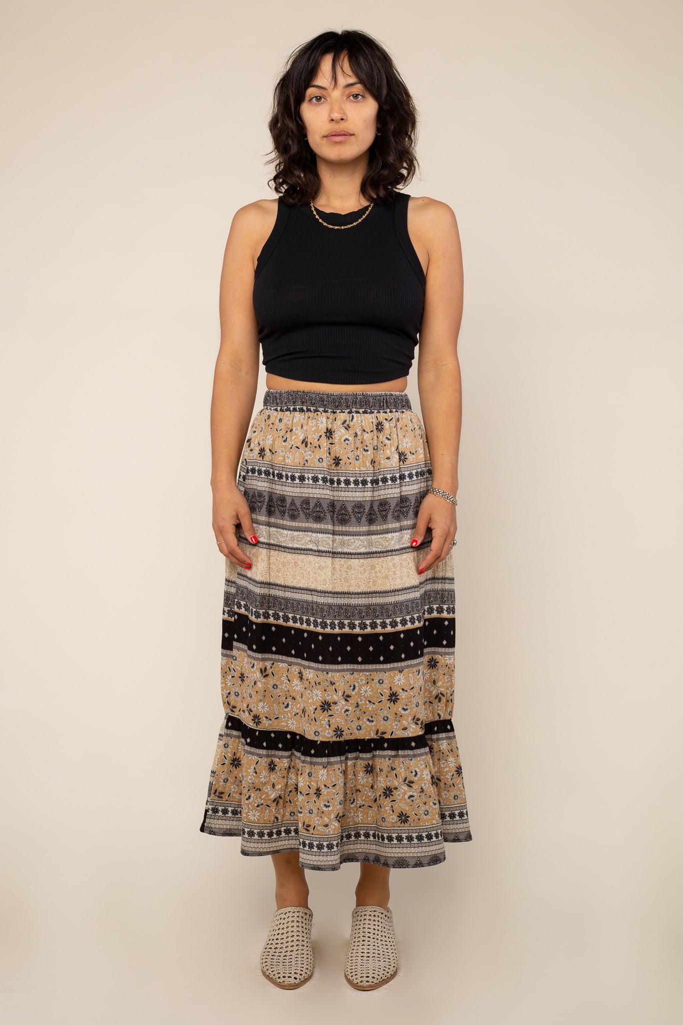 Ruffle Hem Skirt