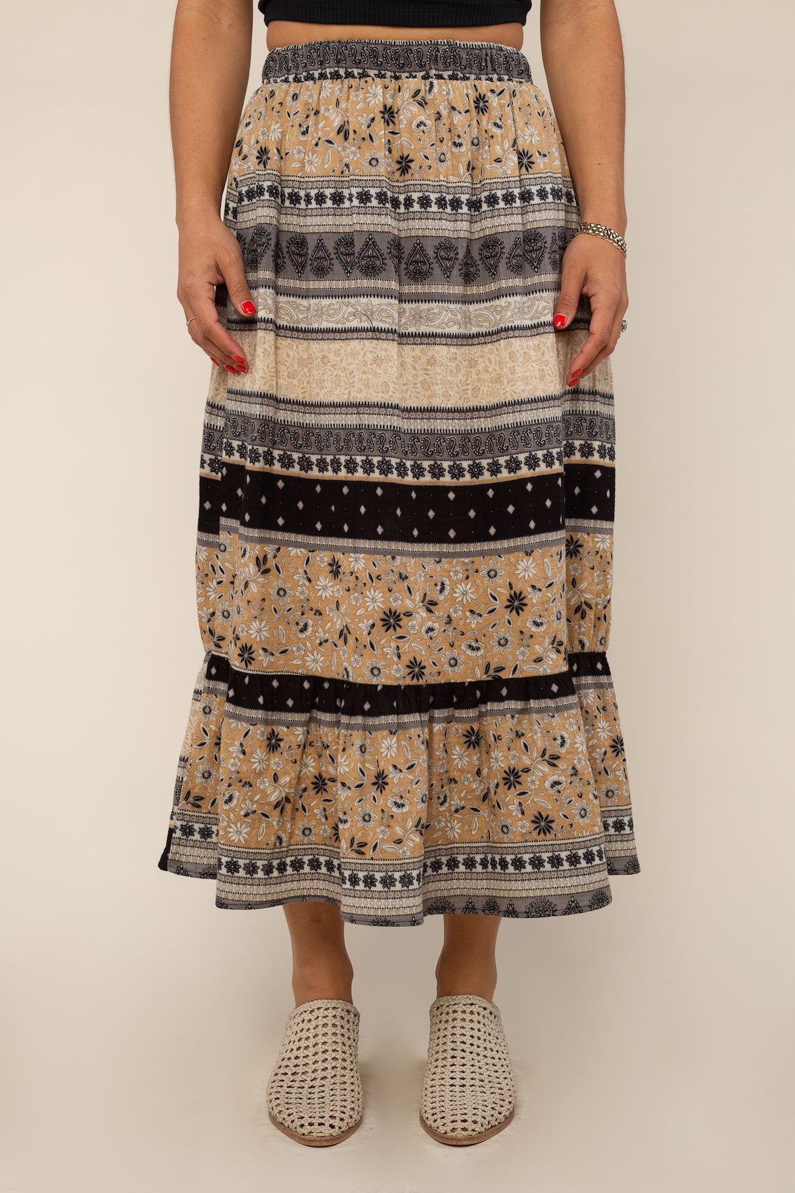 Ruffle Hem Skirt