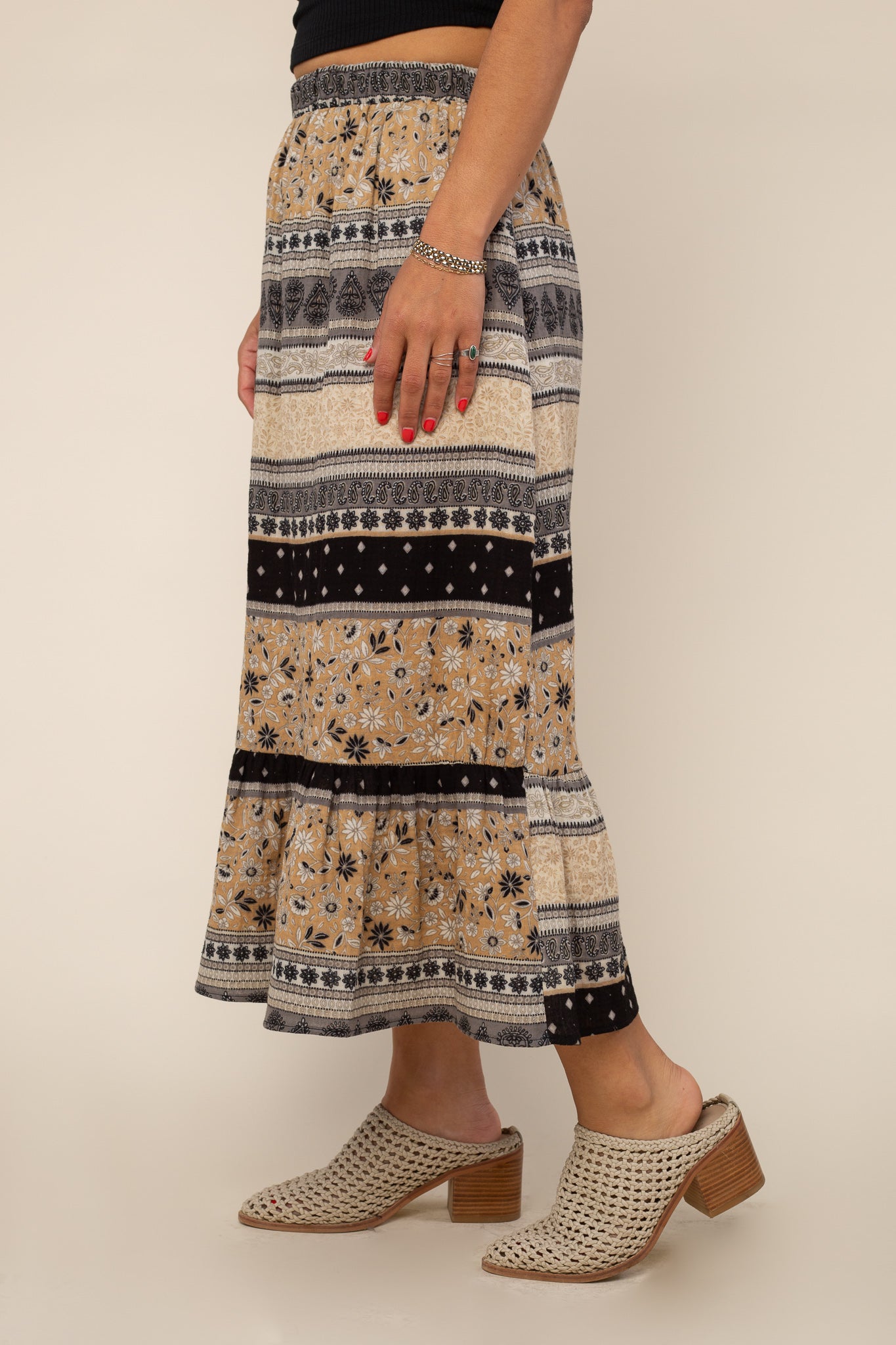 Ruffle Hem Skirt