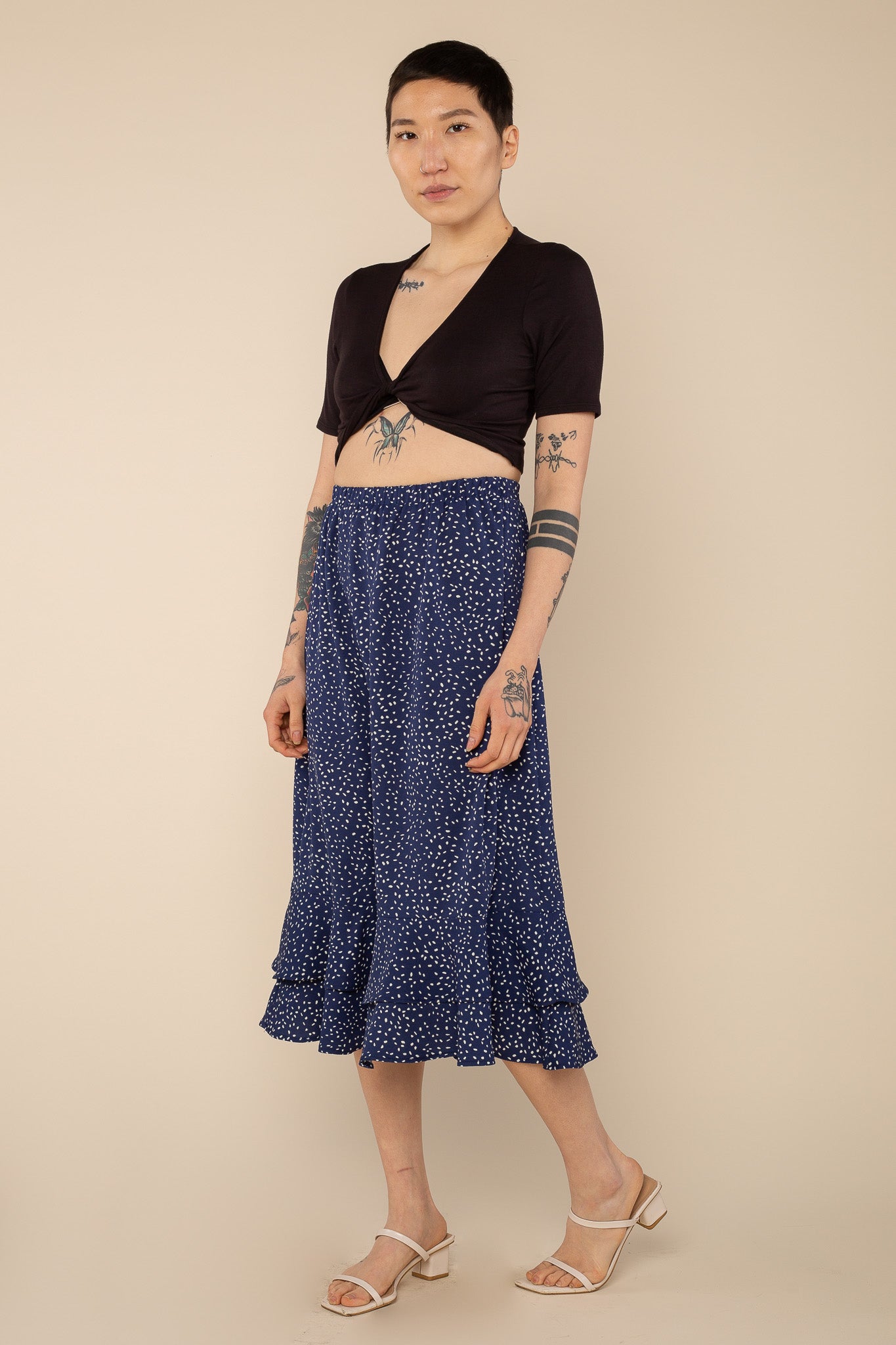 Ruffle Hem Skirt
