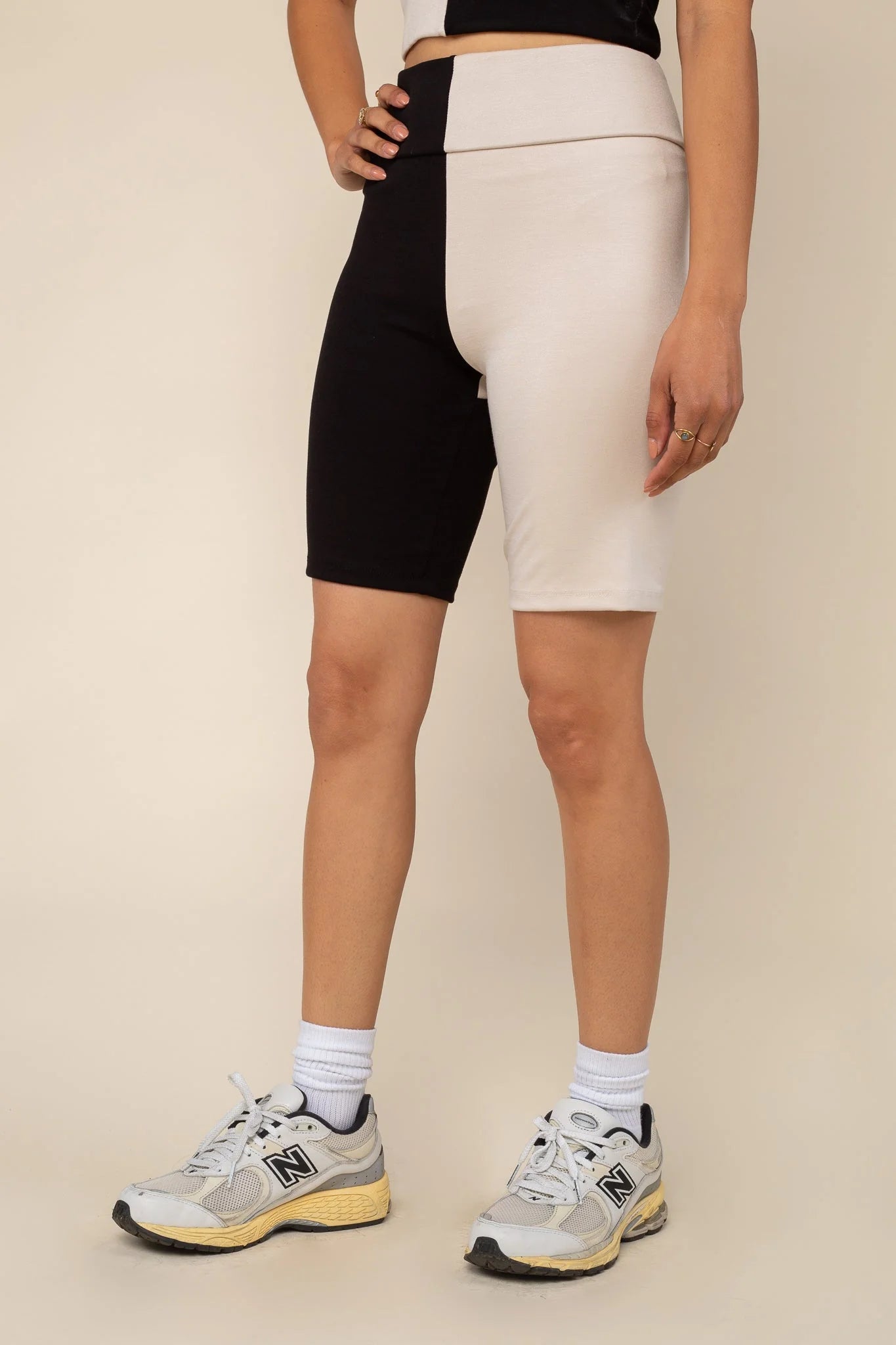 Color Block Biker Shorts