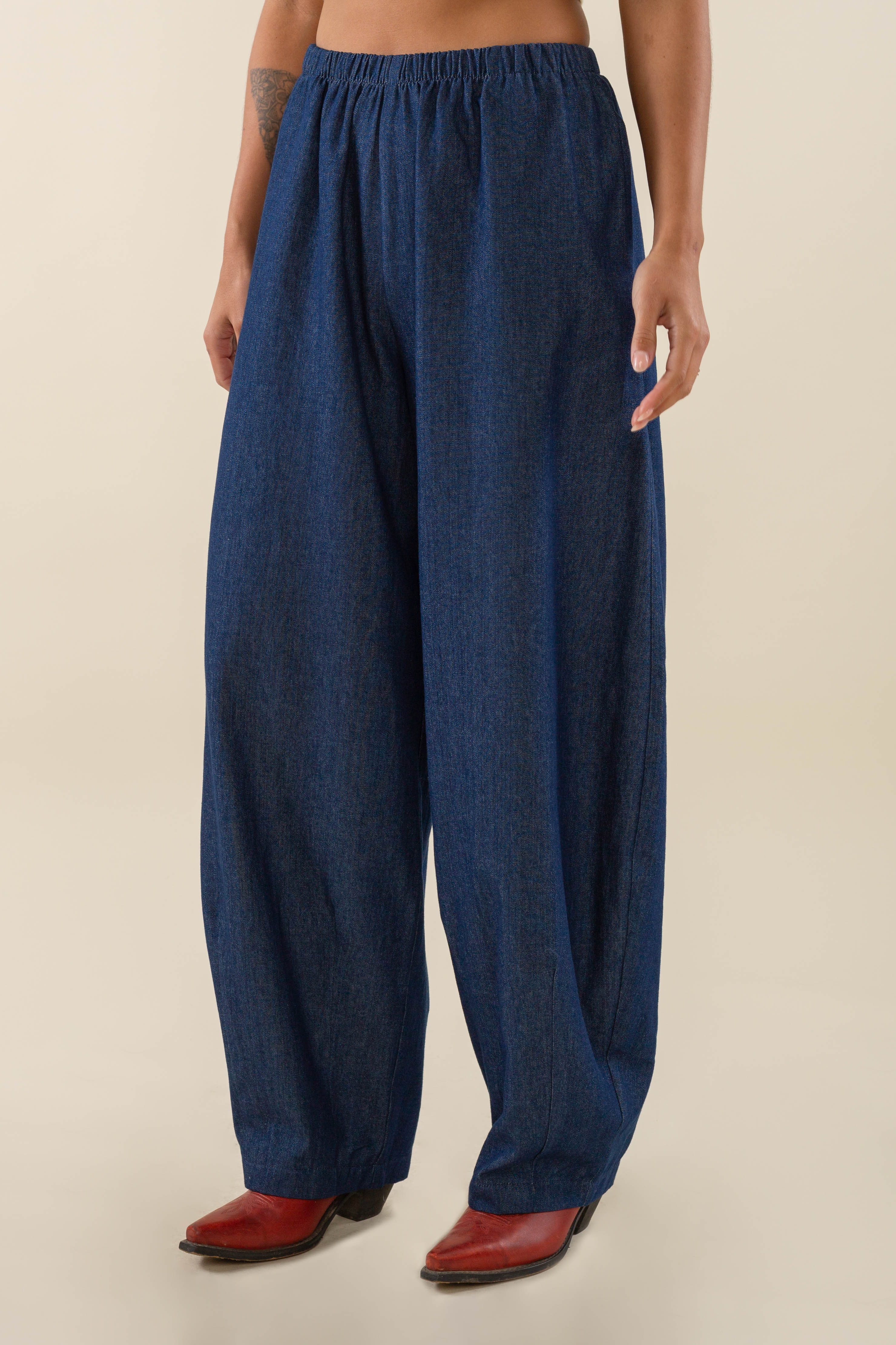Long Denim Lantern Pant – NLT