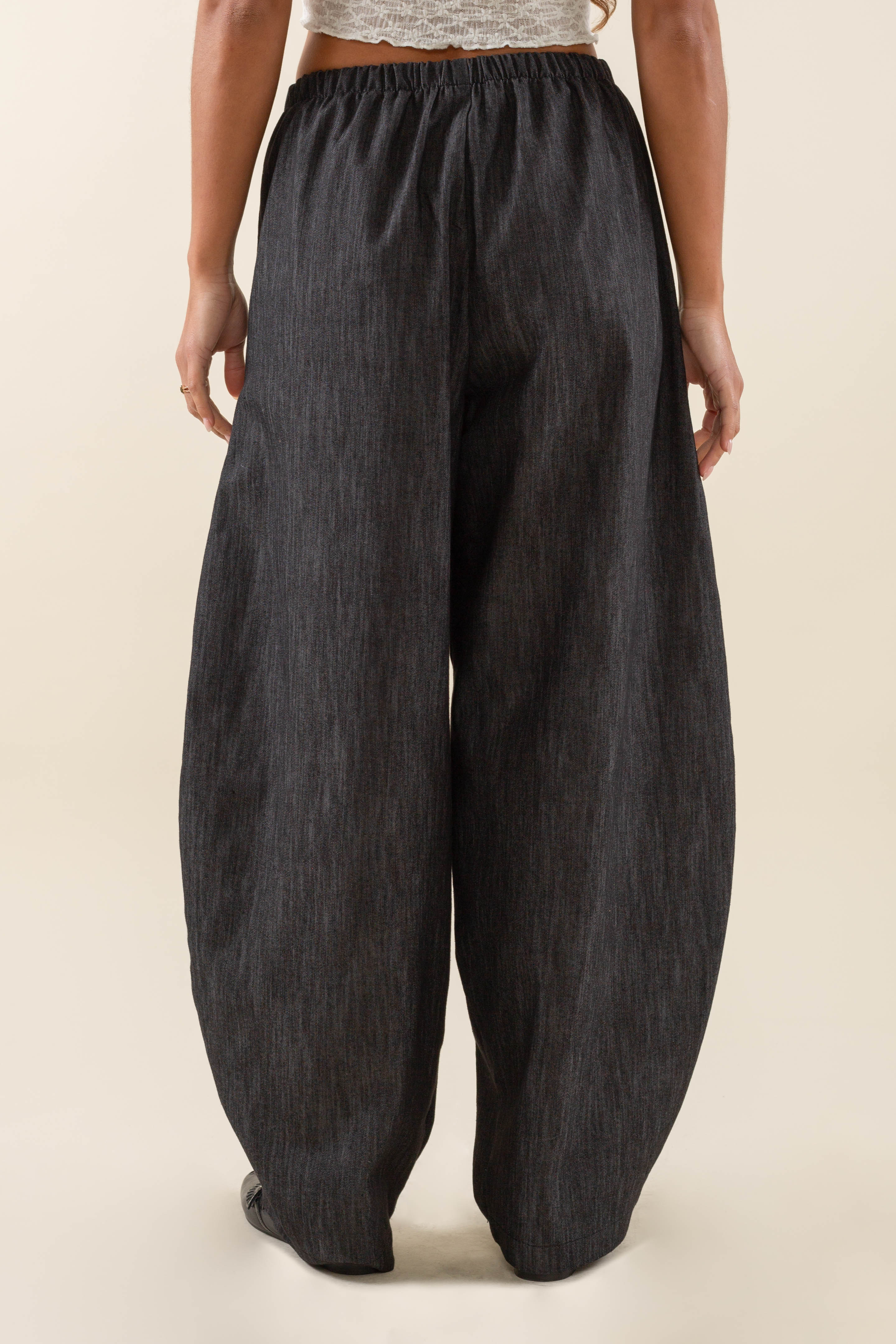 【INCHANT ME】Pigmented Cotton Long Wide Pants unisex] Painted Wide Denim Pants - INCHANT ME