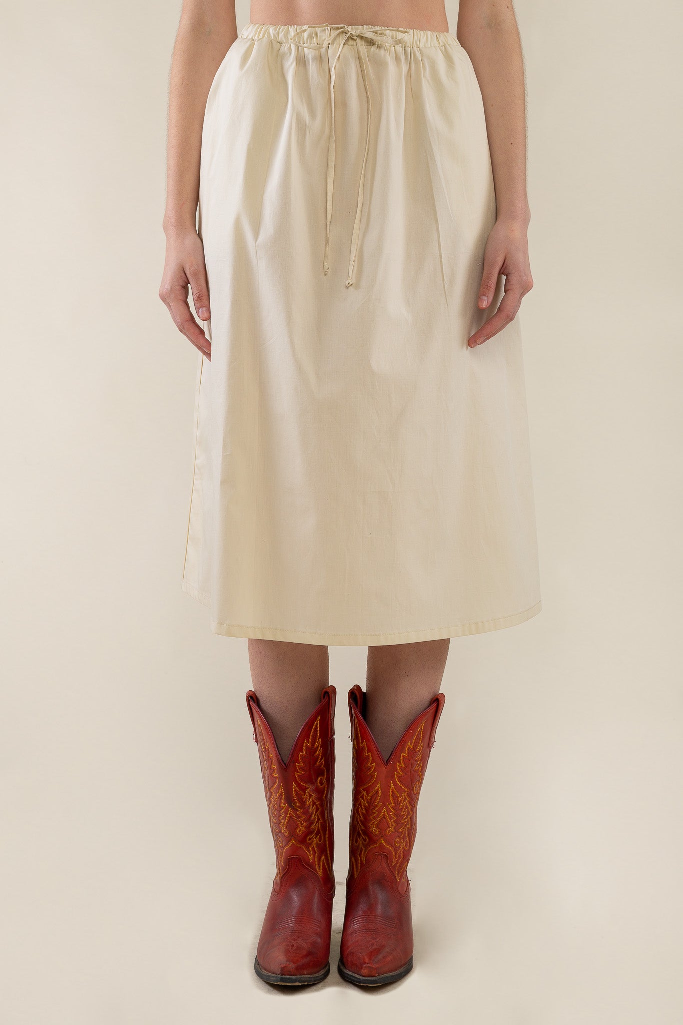A-line Poplin Skirt