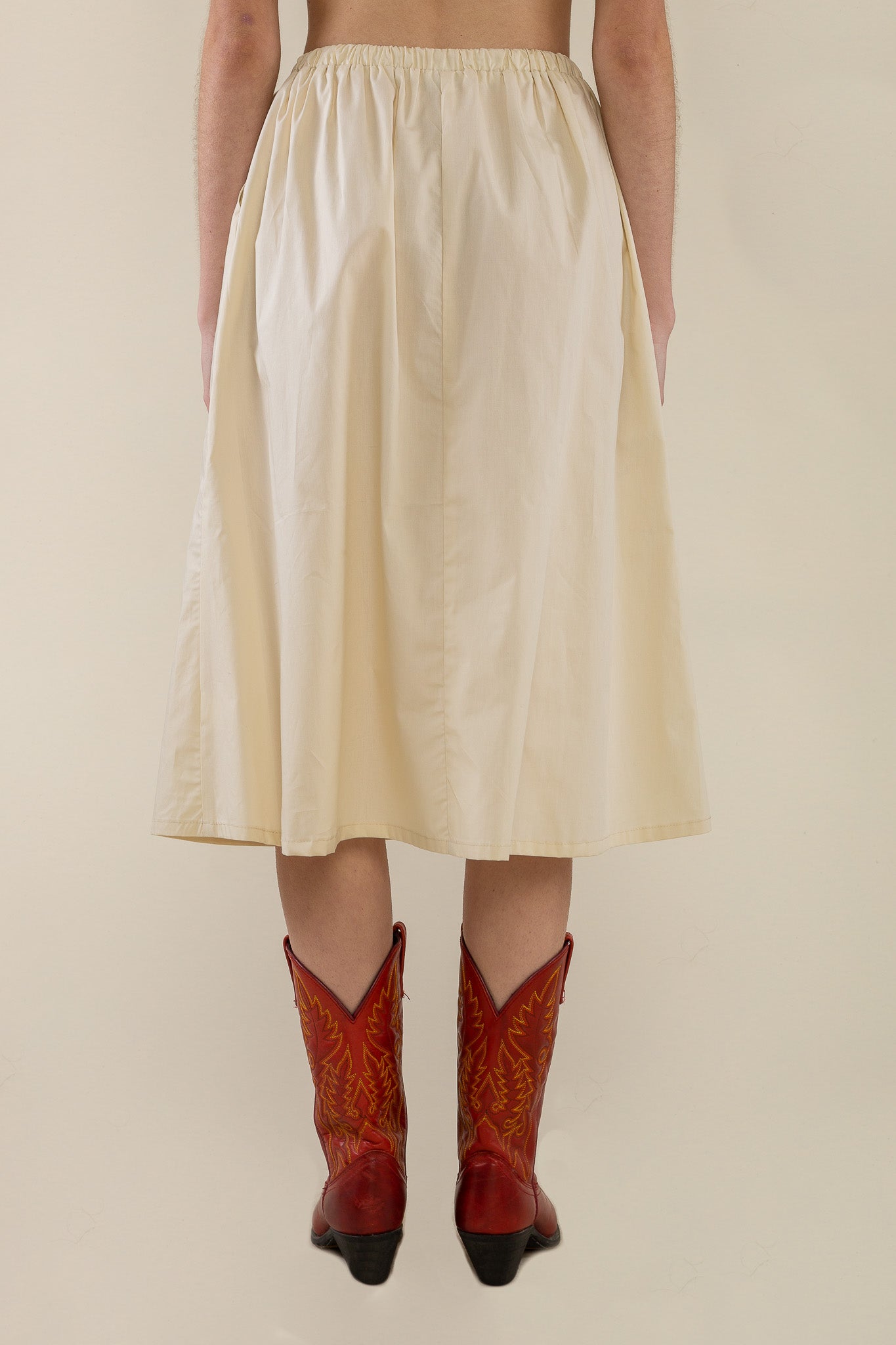A-line Poplin Skirt