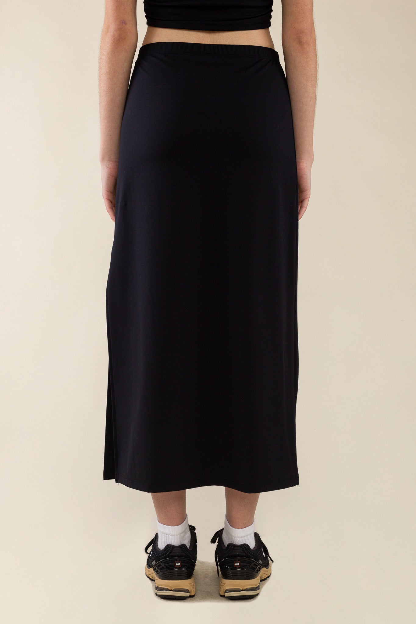 Knit Skirt with Side Slit