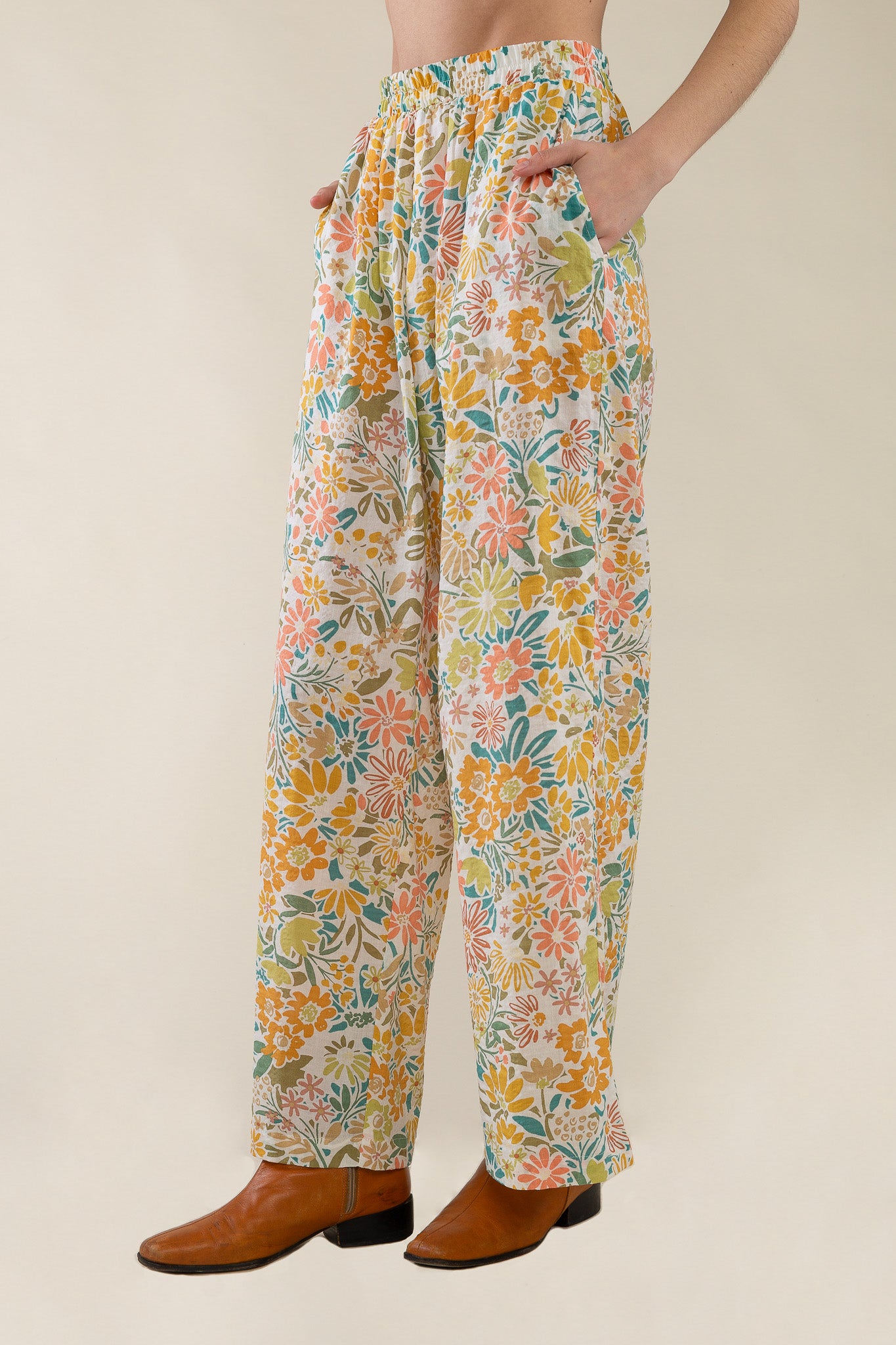 Floral Print Pants
