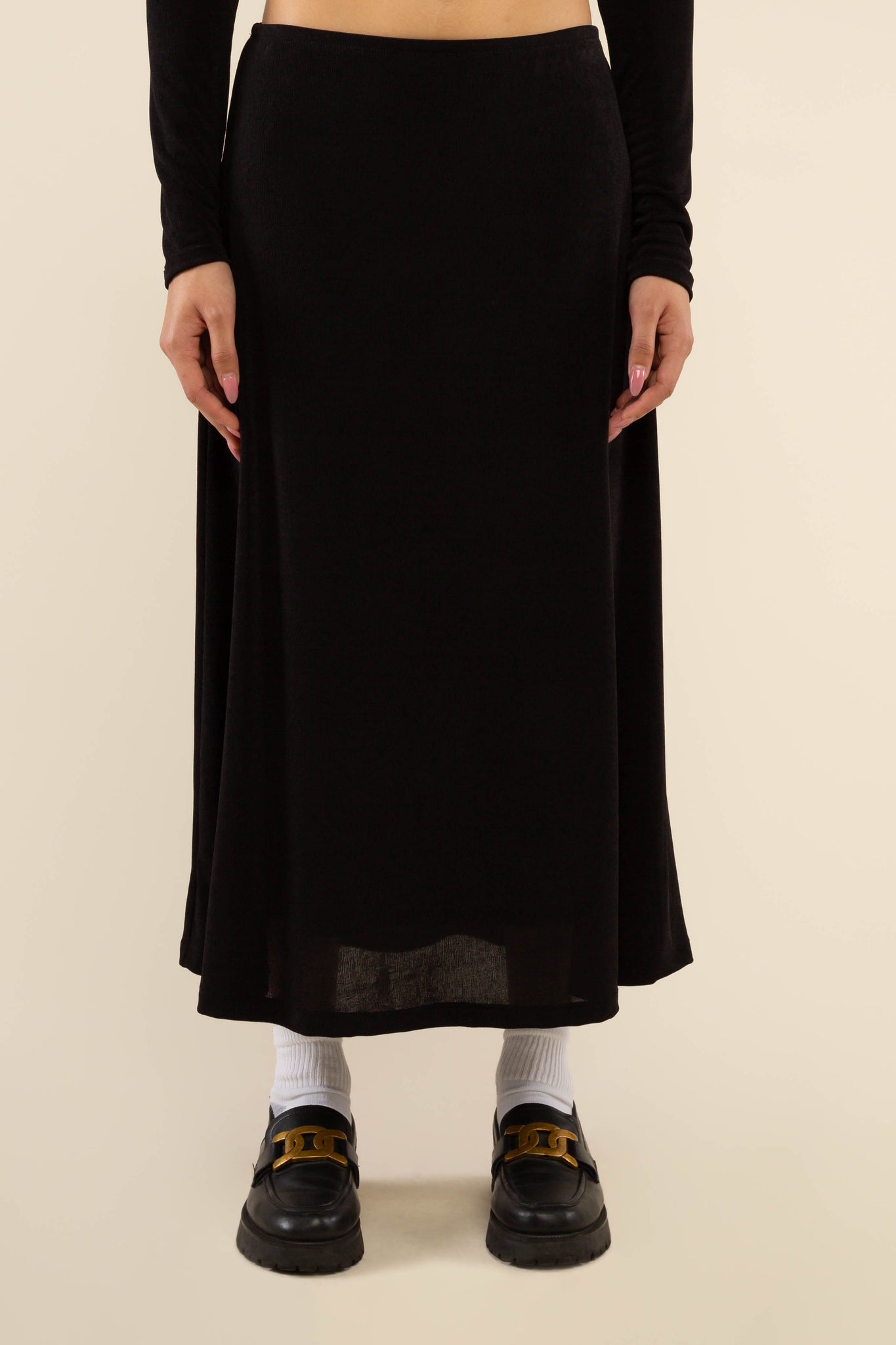 A-Line Midi Skirt