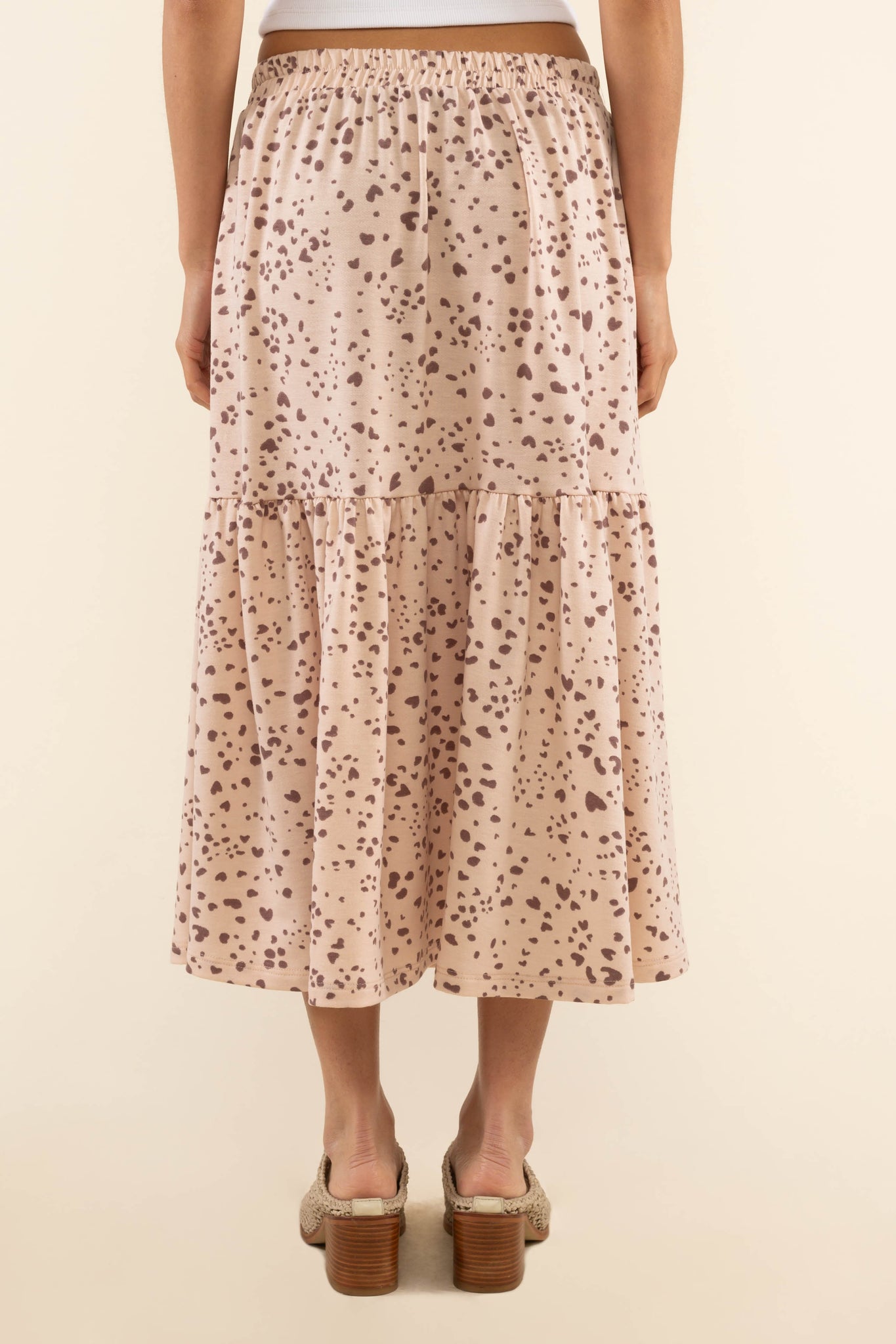 Dot Knit Midi Skirt