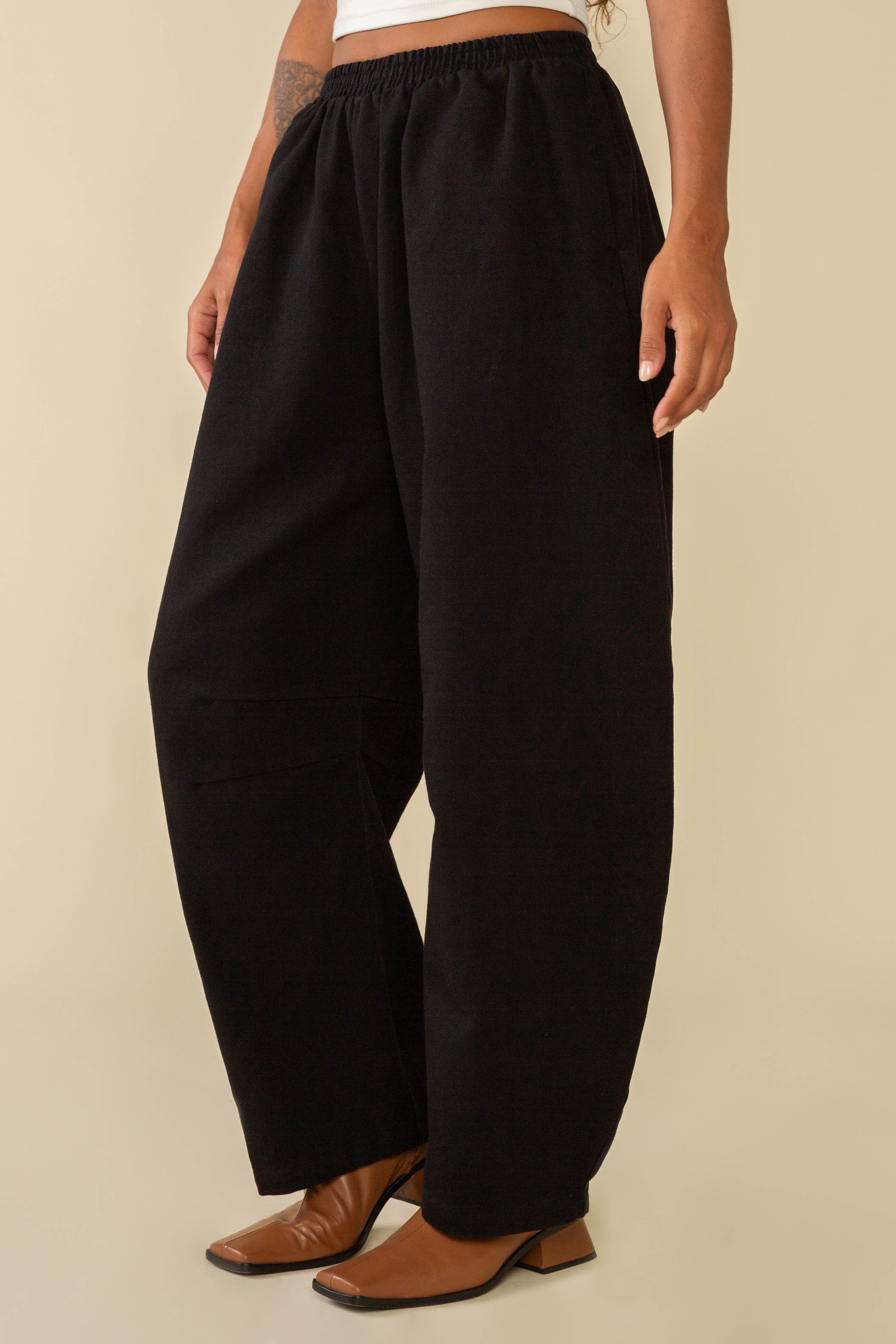 Barrel Roll 90s Black Painter Denim Pant