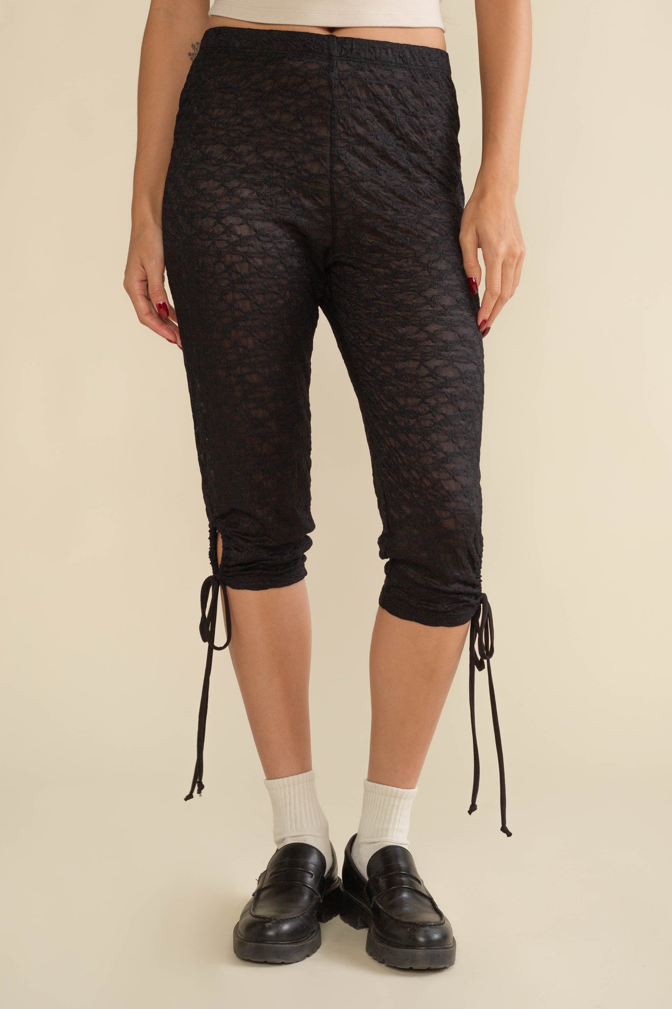 Cielo Lace Capri Leggings