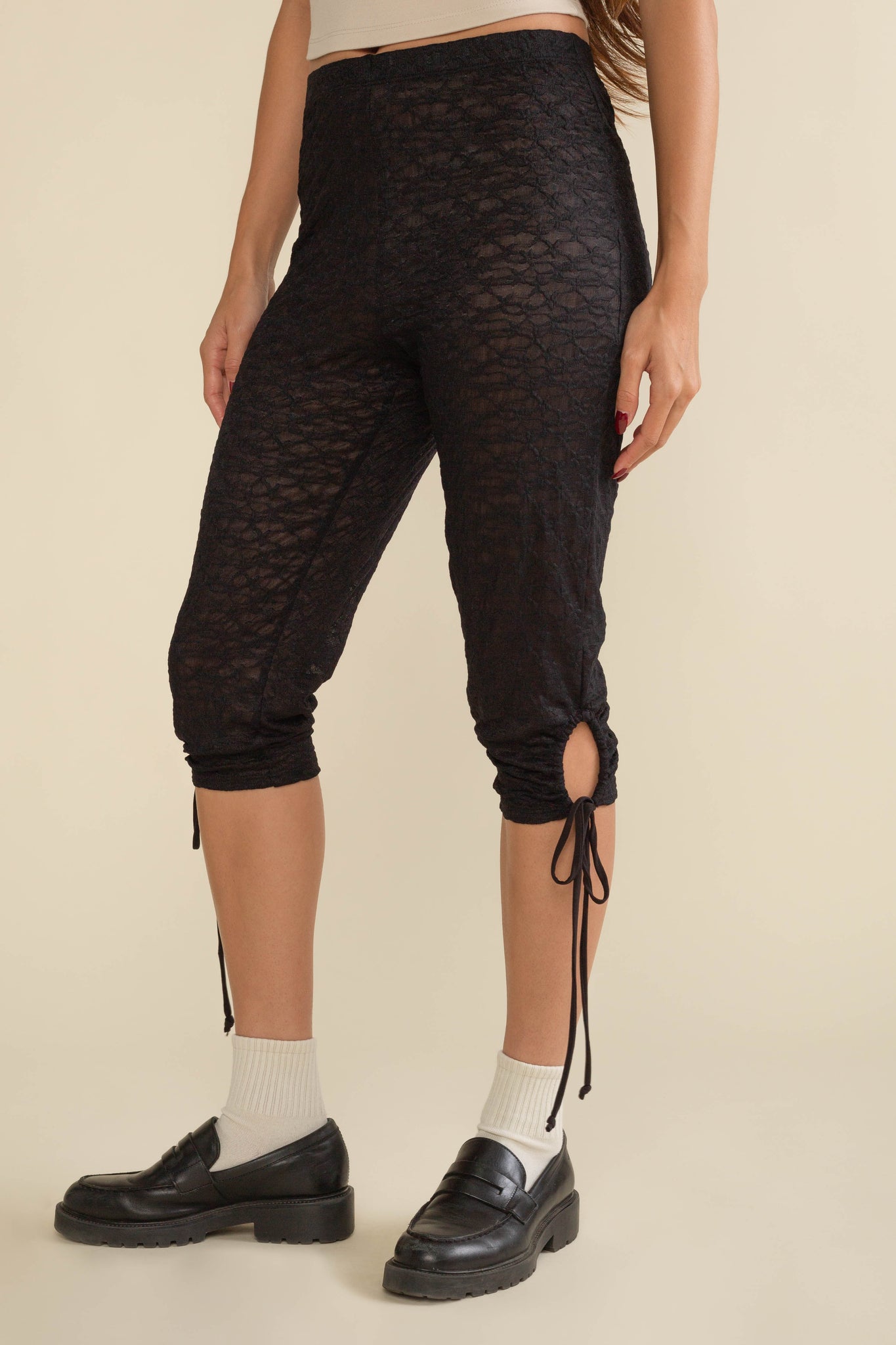 Cielo Lace Capri Leggings