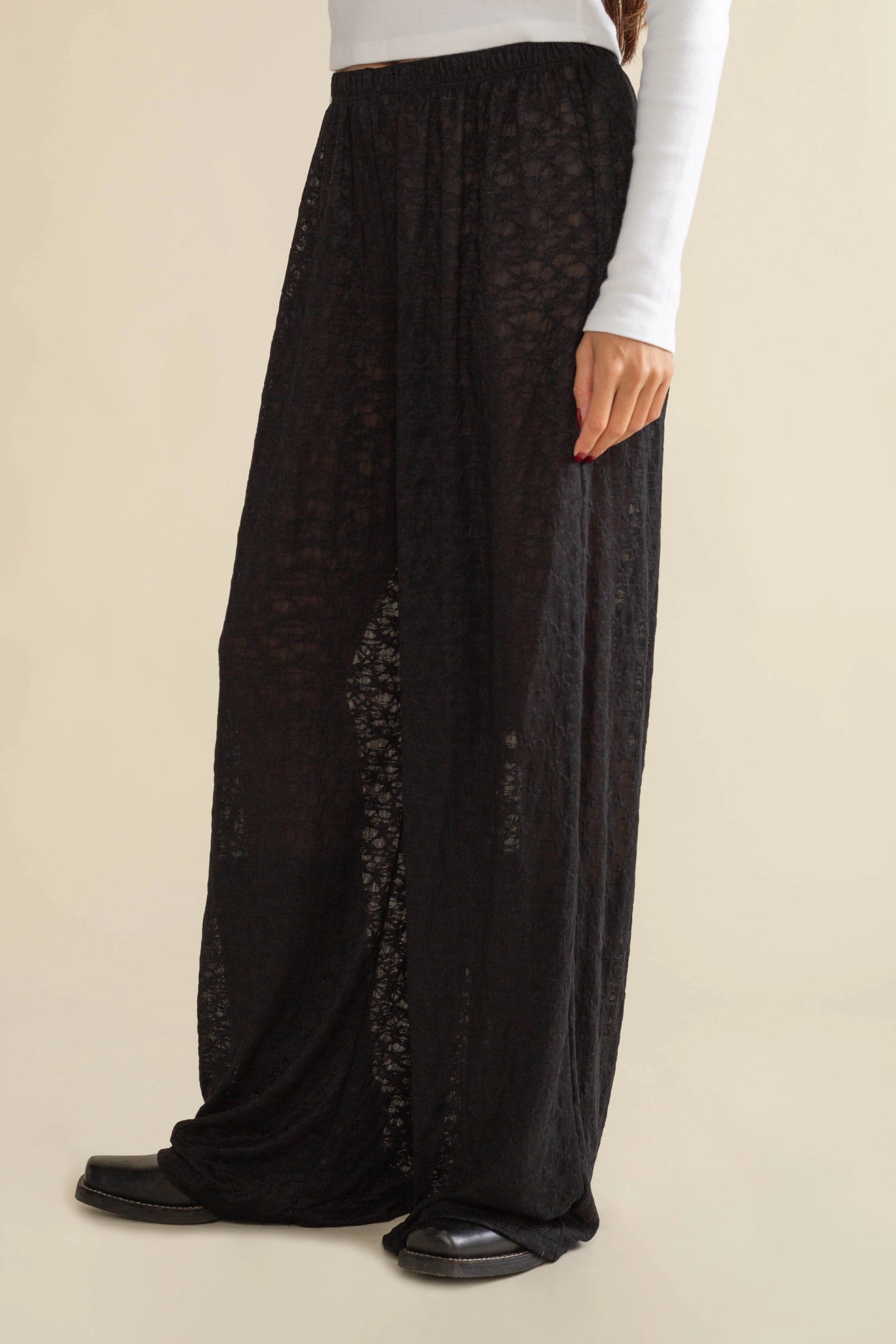 Straight Leg Lace Pant