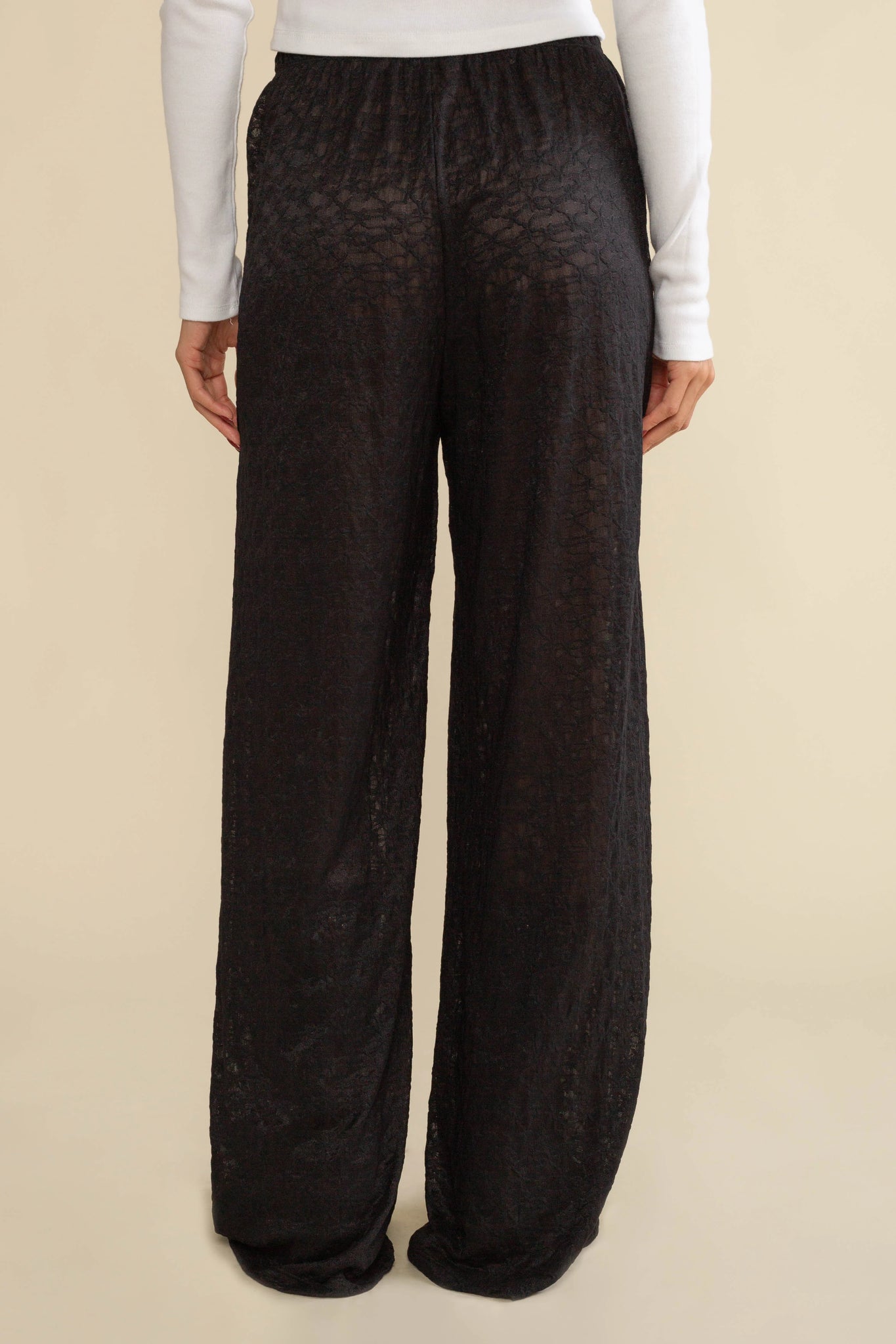 Straight Leg Lace Pant