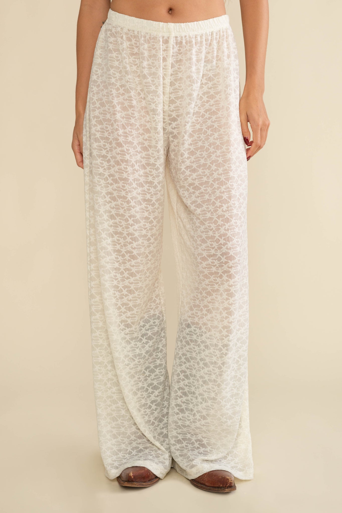 Yuma Straight Leg Lace Pant