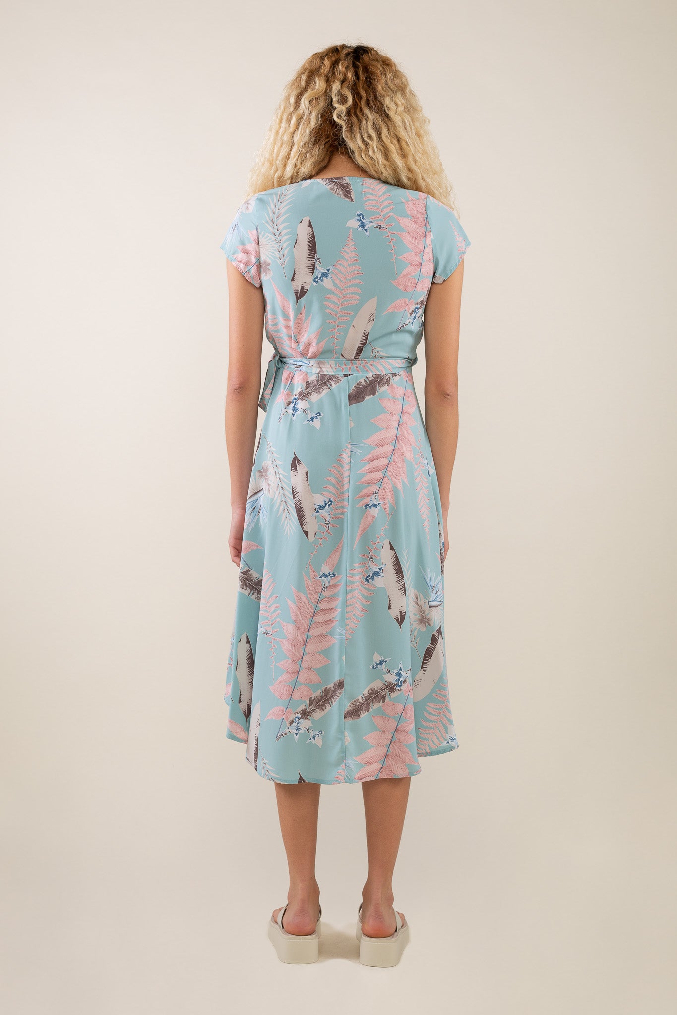 Tropical Wrap Dress