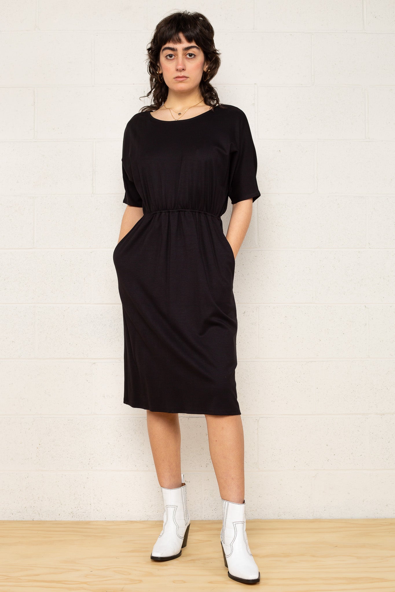 Cross Back Luxe Dress