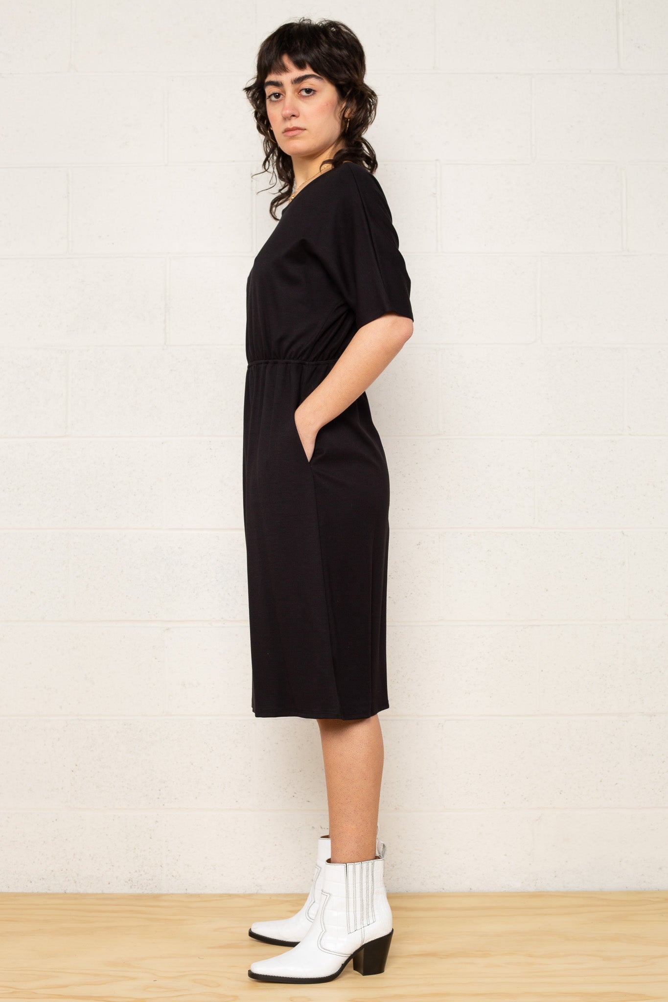 Cross Back Luxe Dress