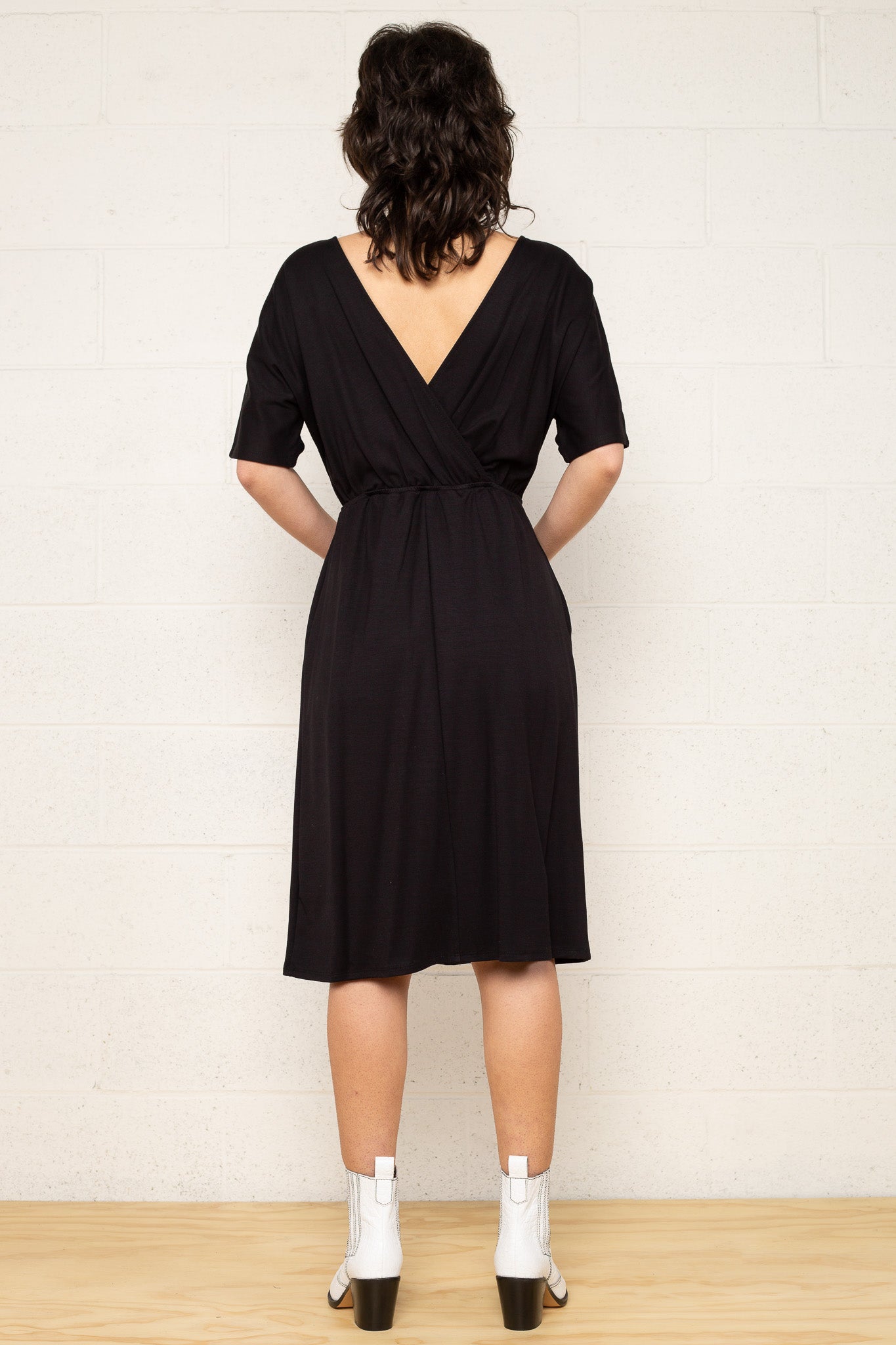 Cross Back Luxe Dress