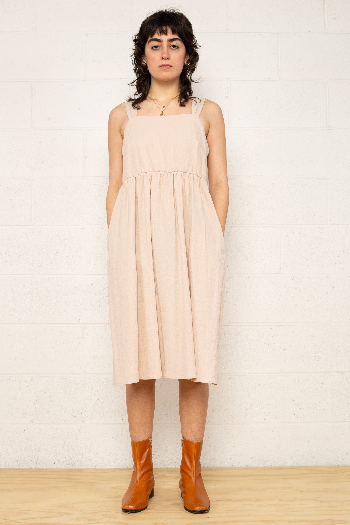 Linen Midi Dress