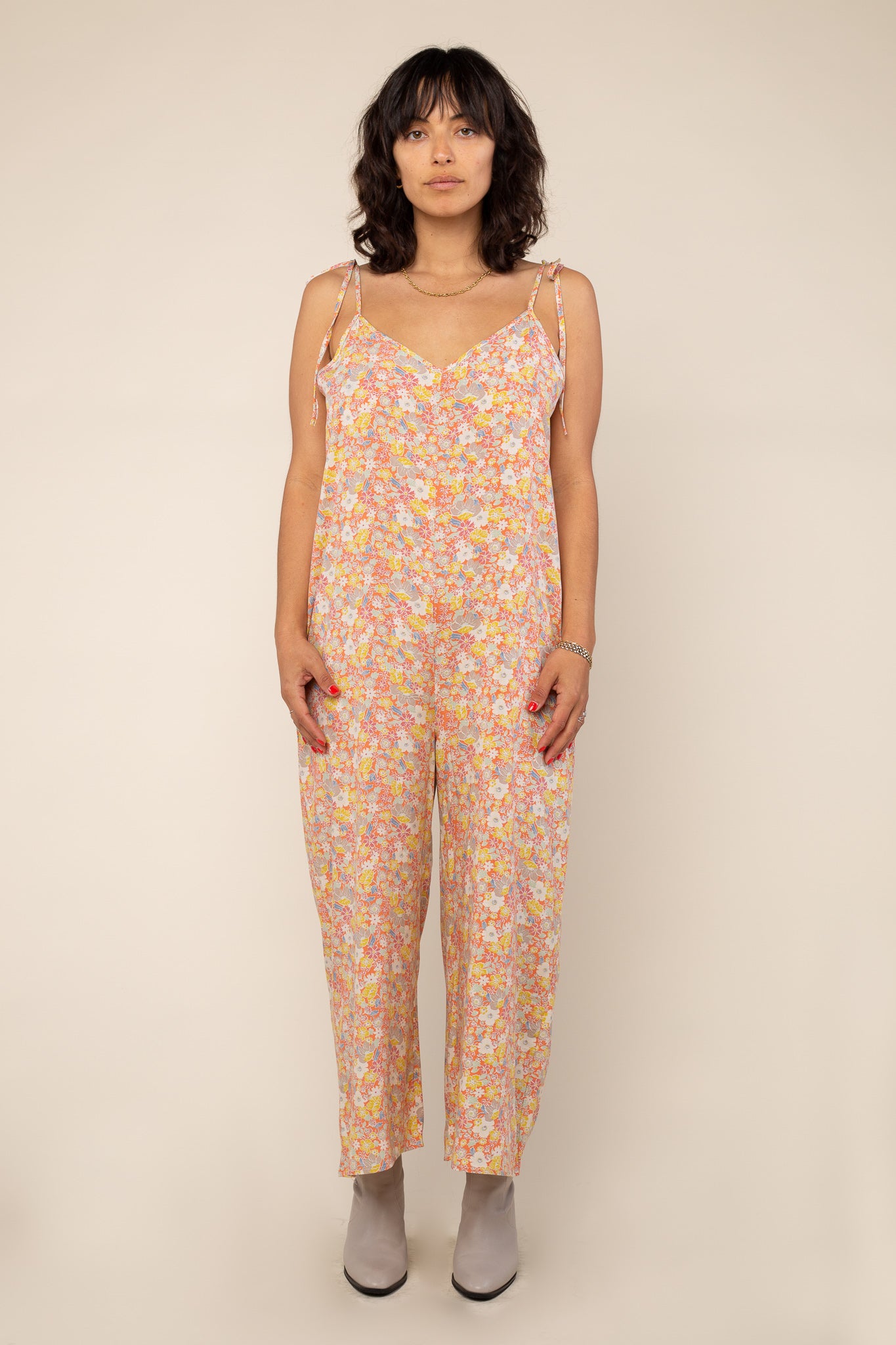 Tie Shoulder Jumpsuit