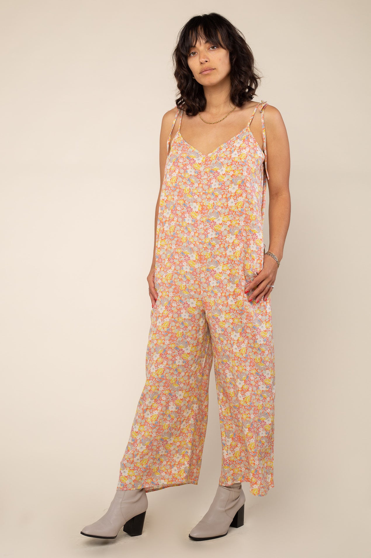 Tie Shoulder Jumpsuit