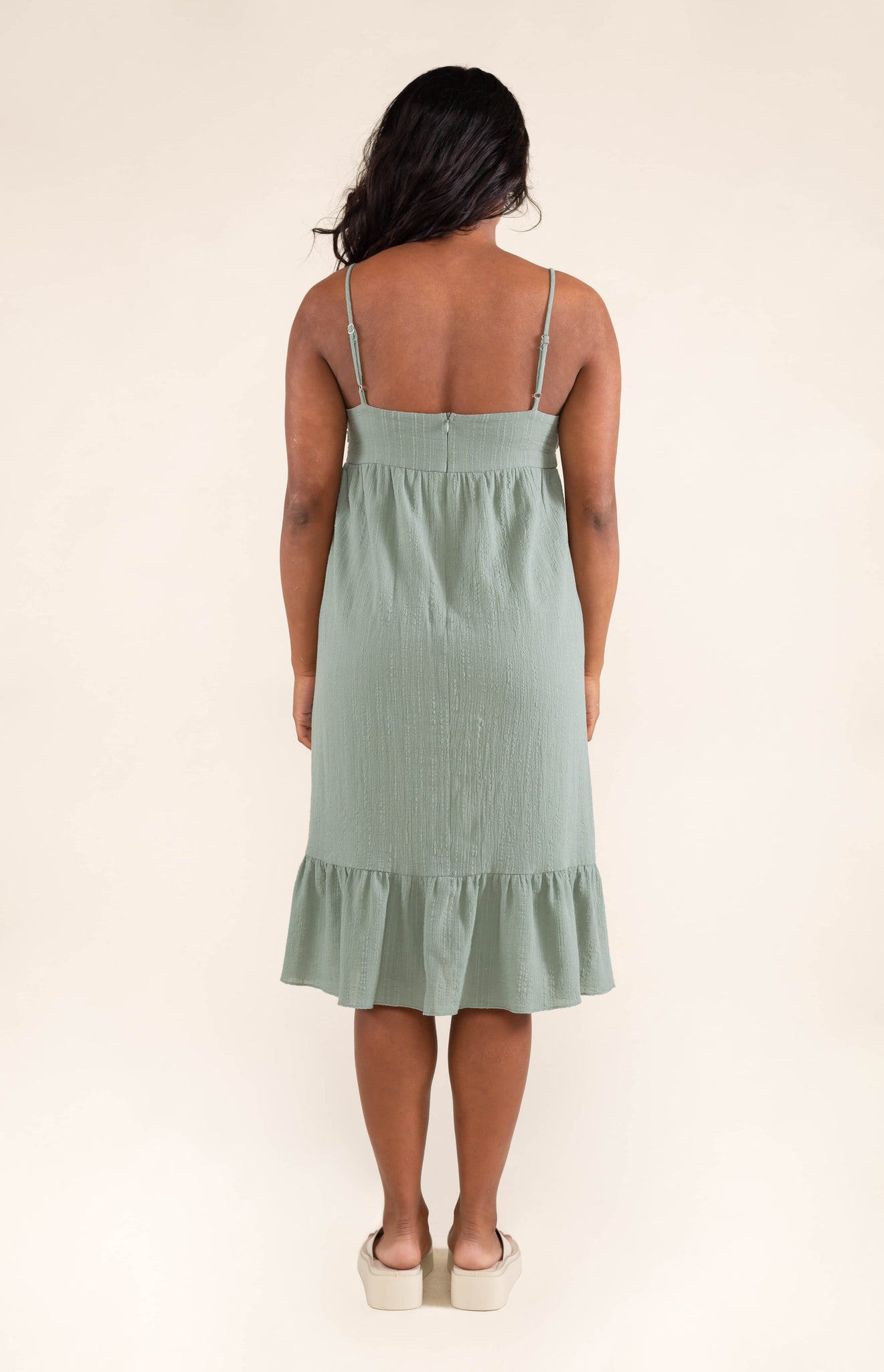 Cotton Gauze Twist Dress