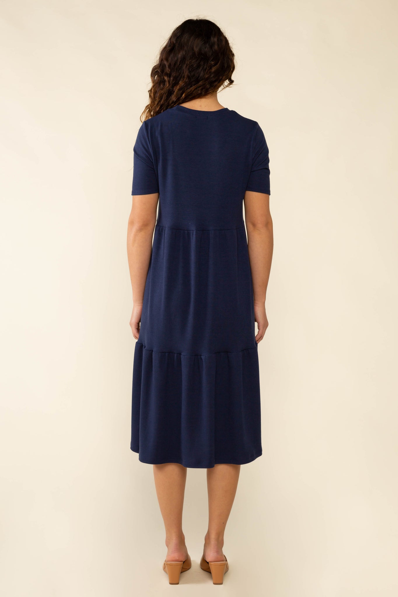 Short Sleeve Rib Dress