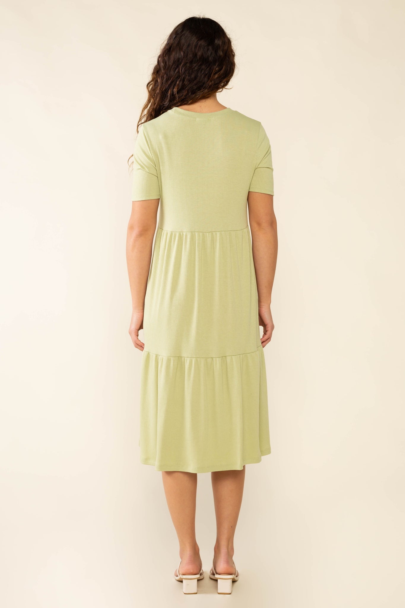 Short Sleeve Rib Dress