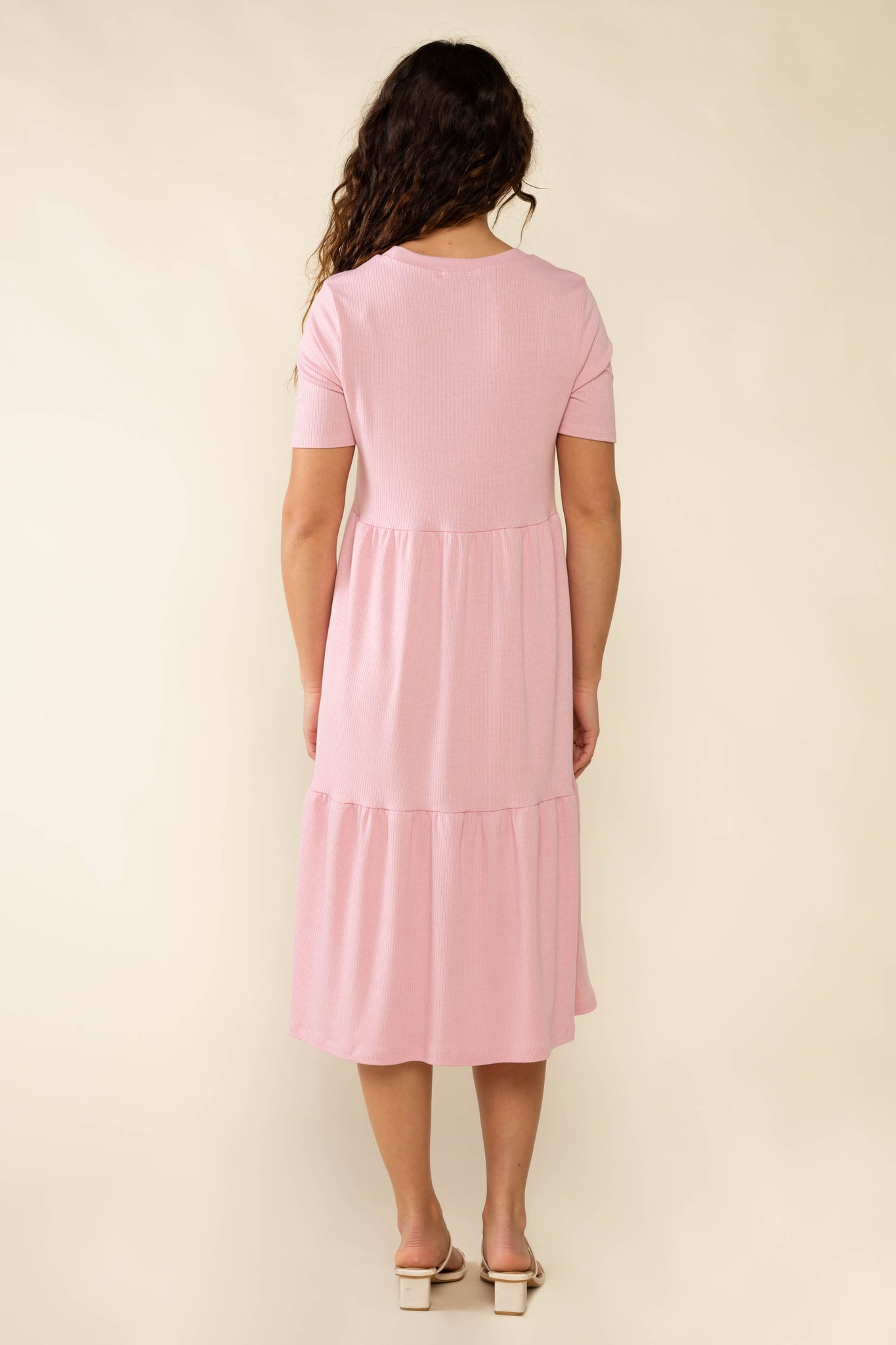 Short Sleeve Rib Dress