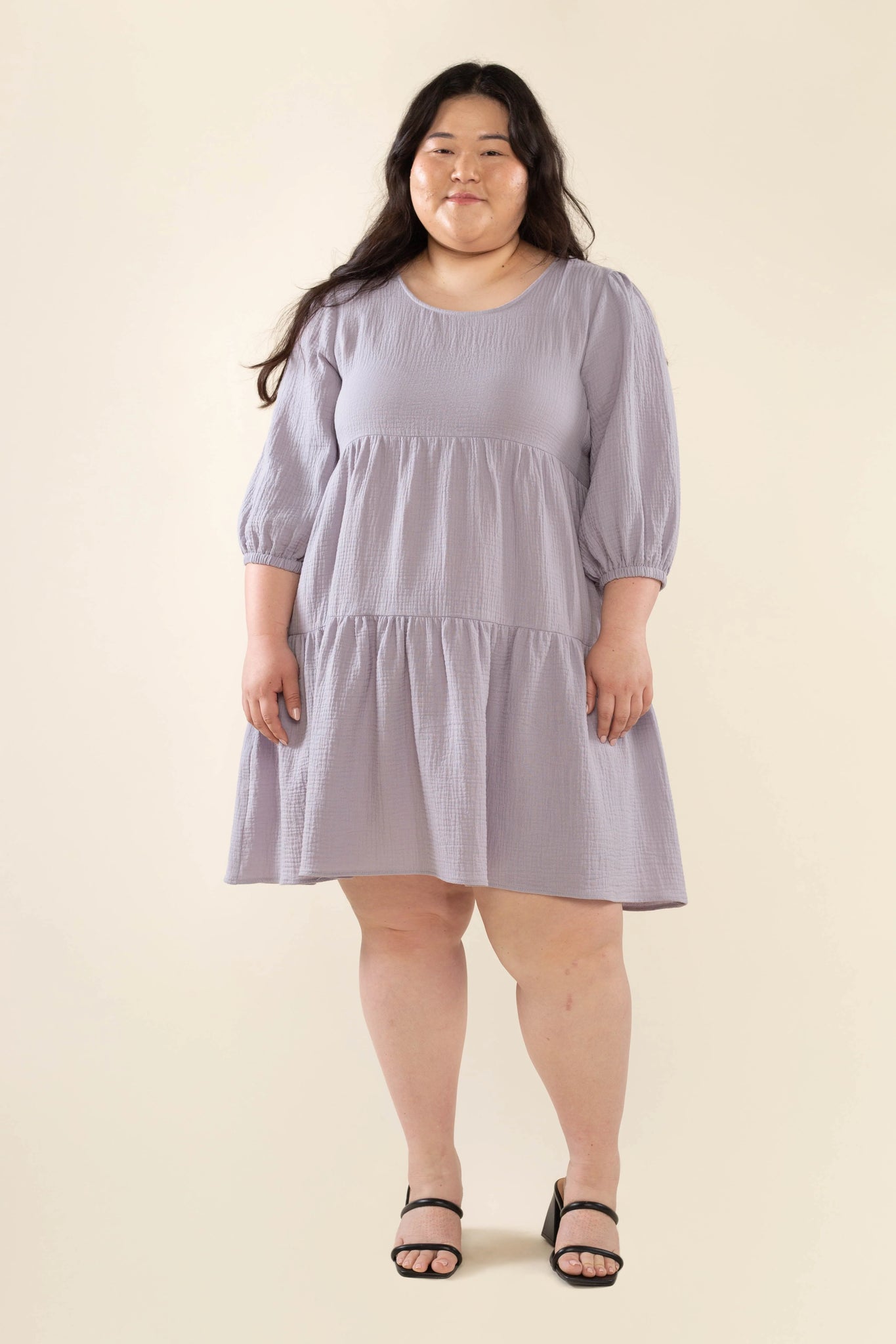 Cotton Gauze Tiered Dress